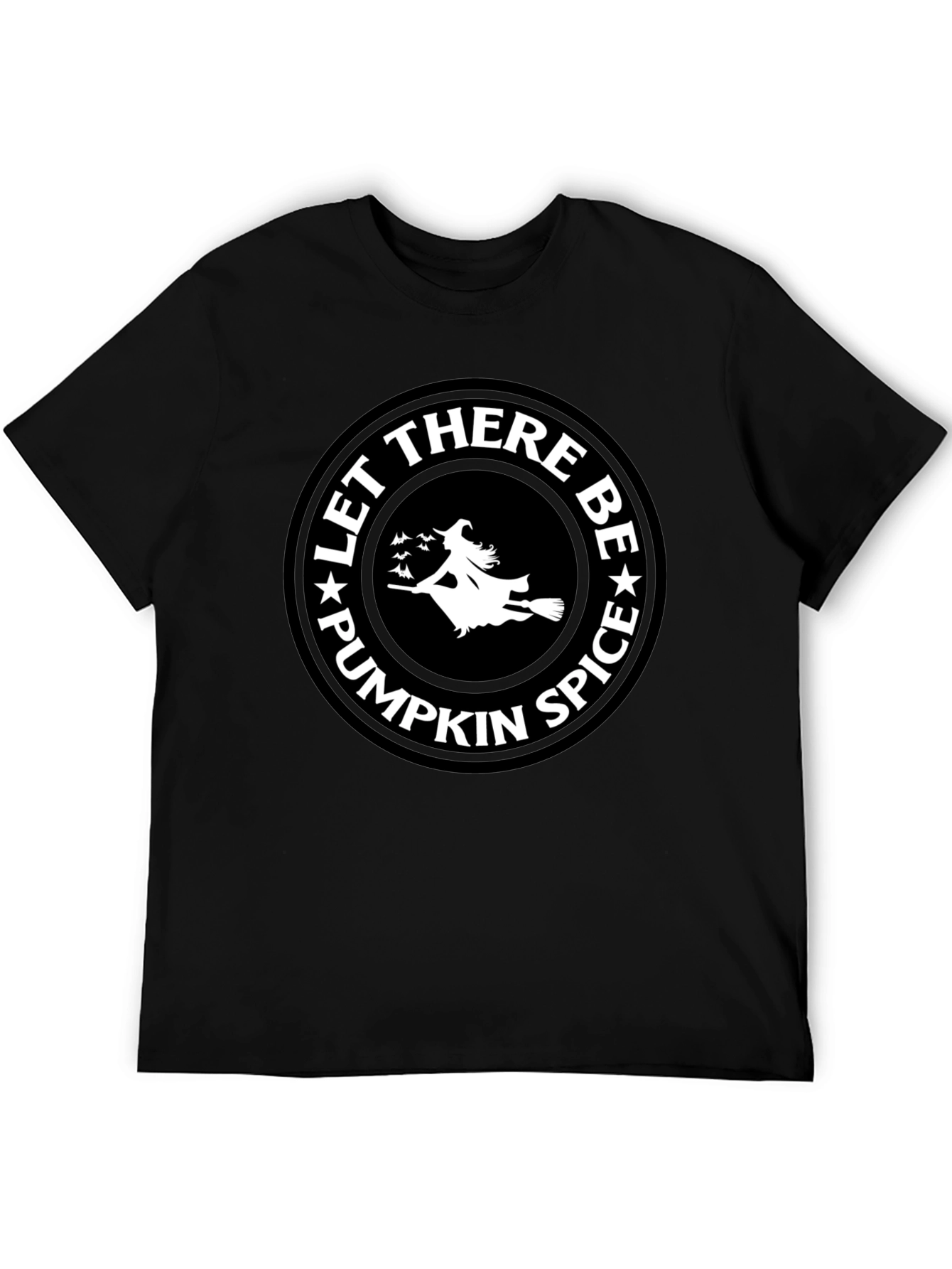 Let There Be Pumpkin Spice Black T-Shirt