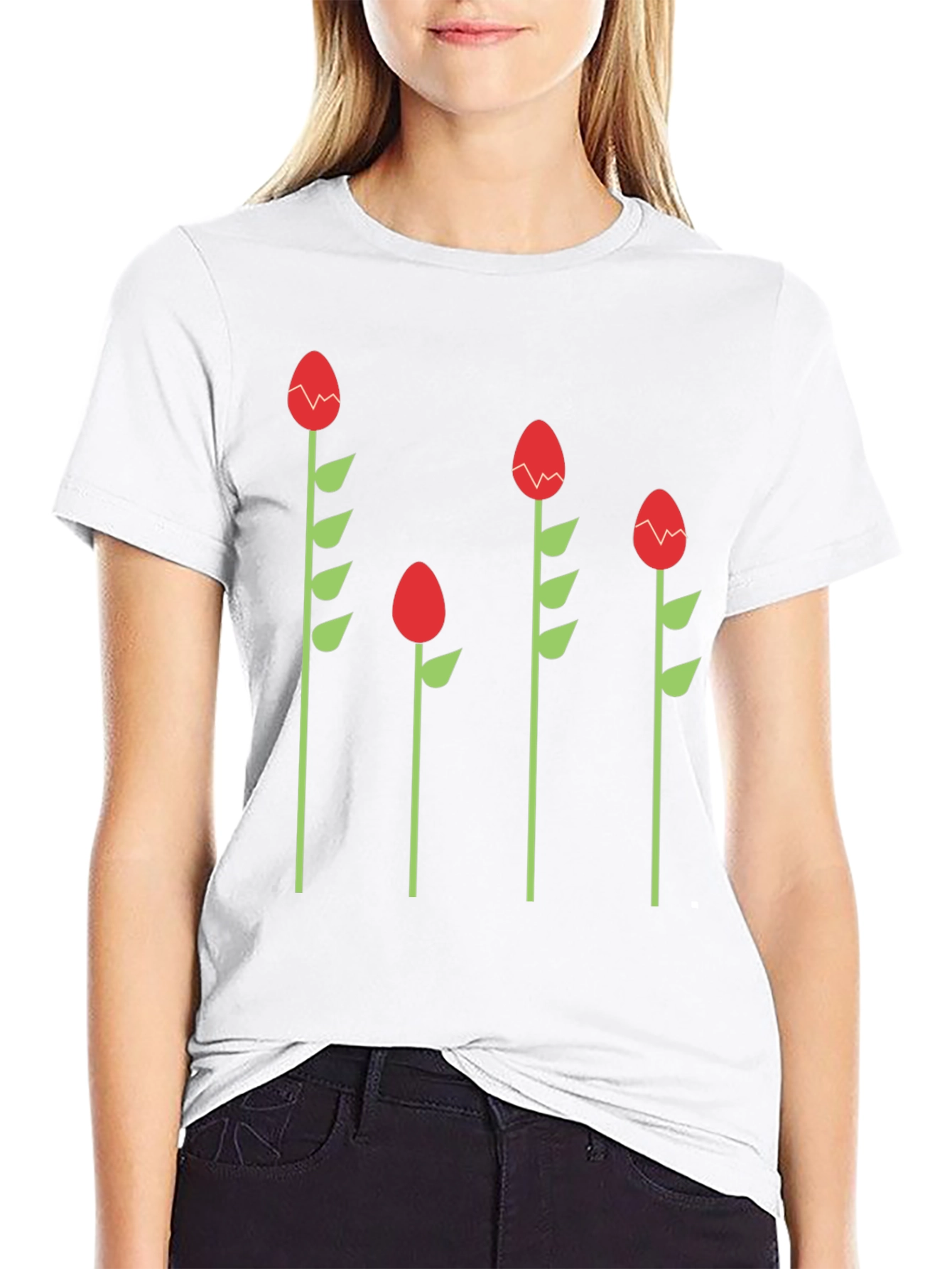 Funky Floral Graphic Tee - Quirky Style!