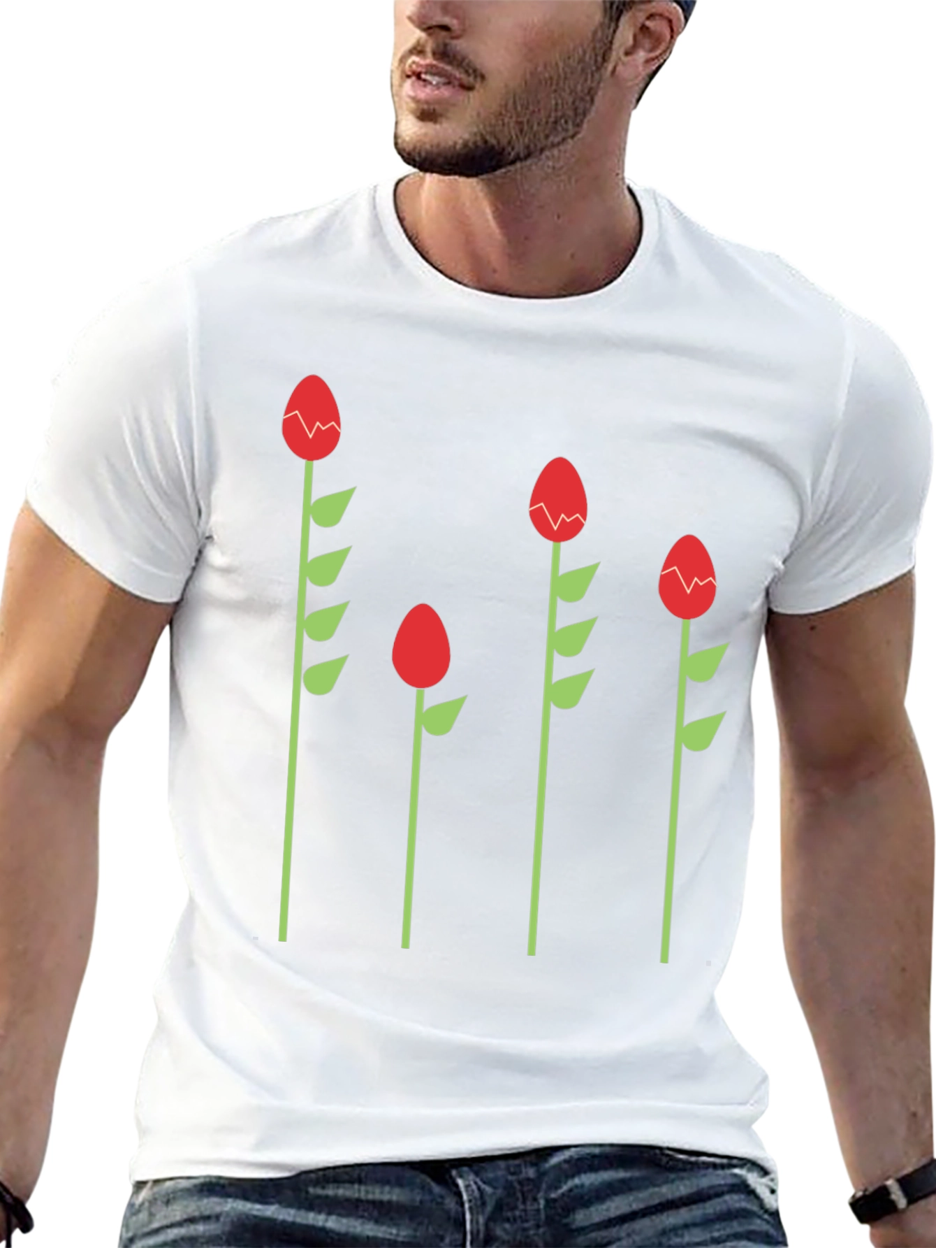 Funky Floral Graphic Tee - Quirky Style!