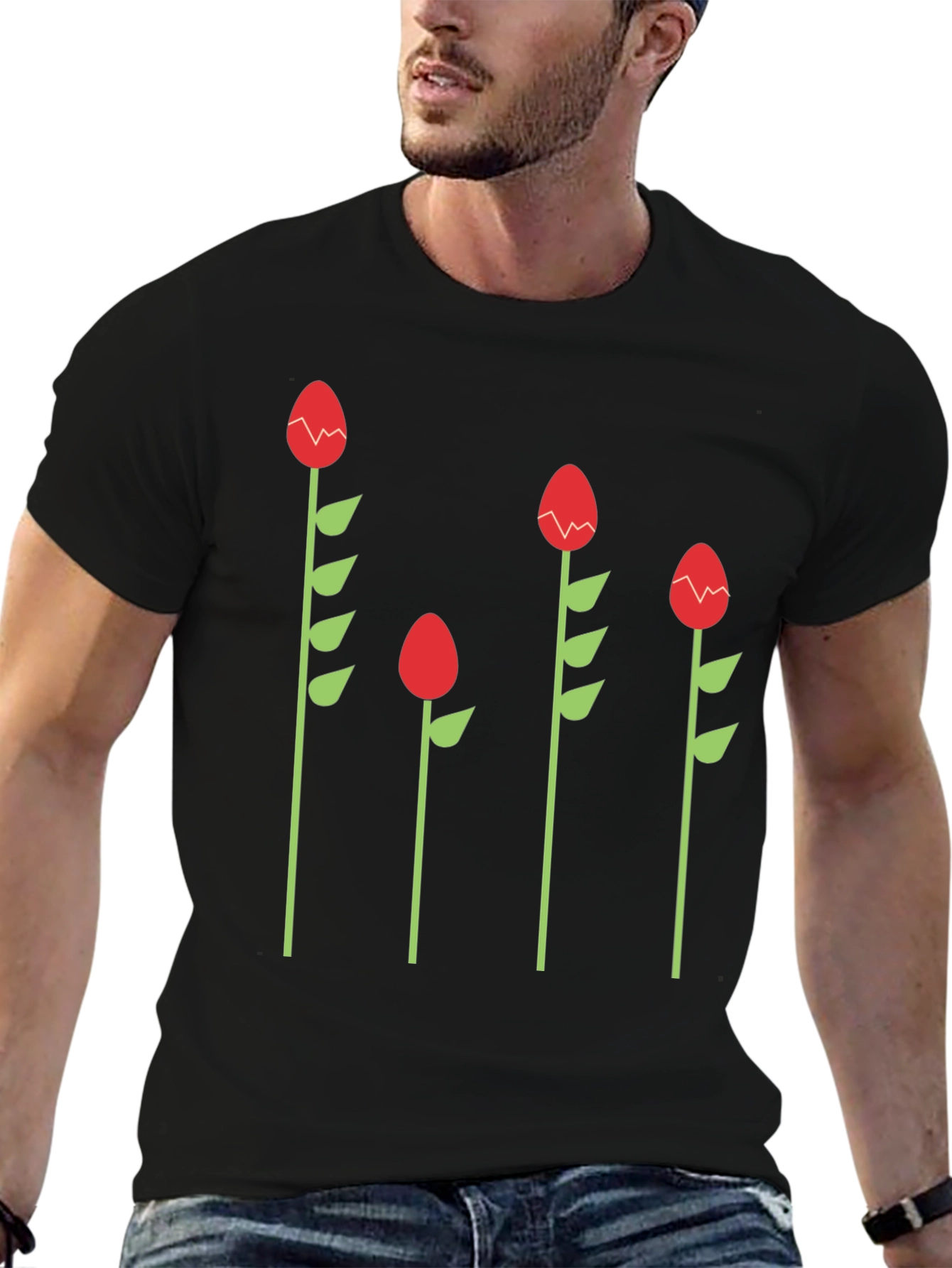 Funky Floral Graphic Tee - Quirky Style!