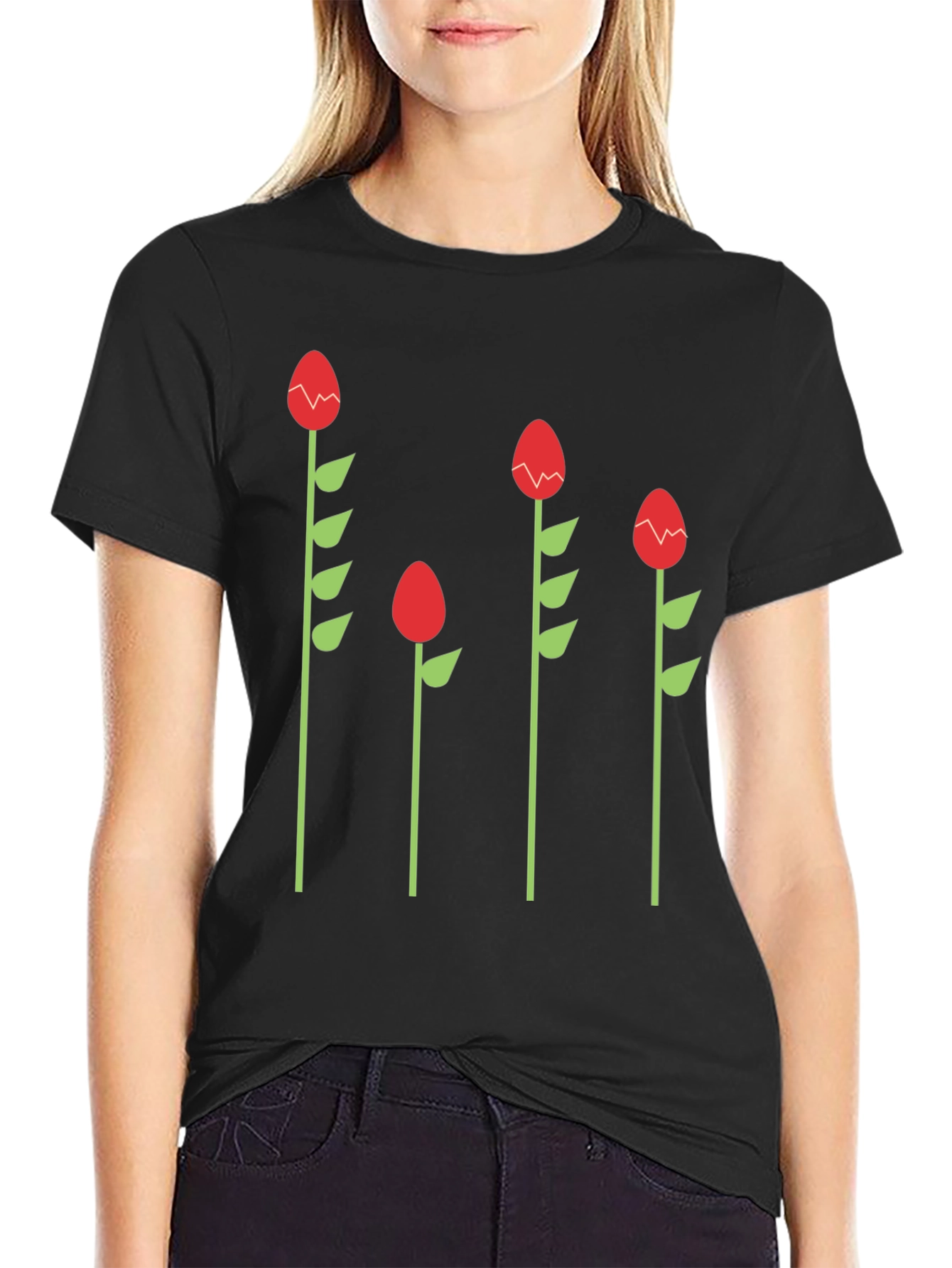 Funky Floral Graphic Tee - Quirky Style!
