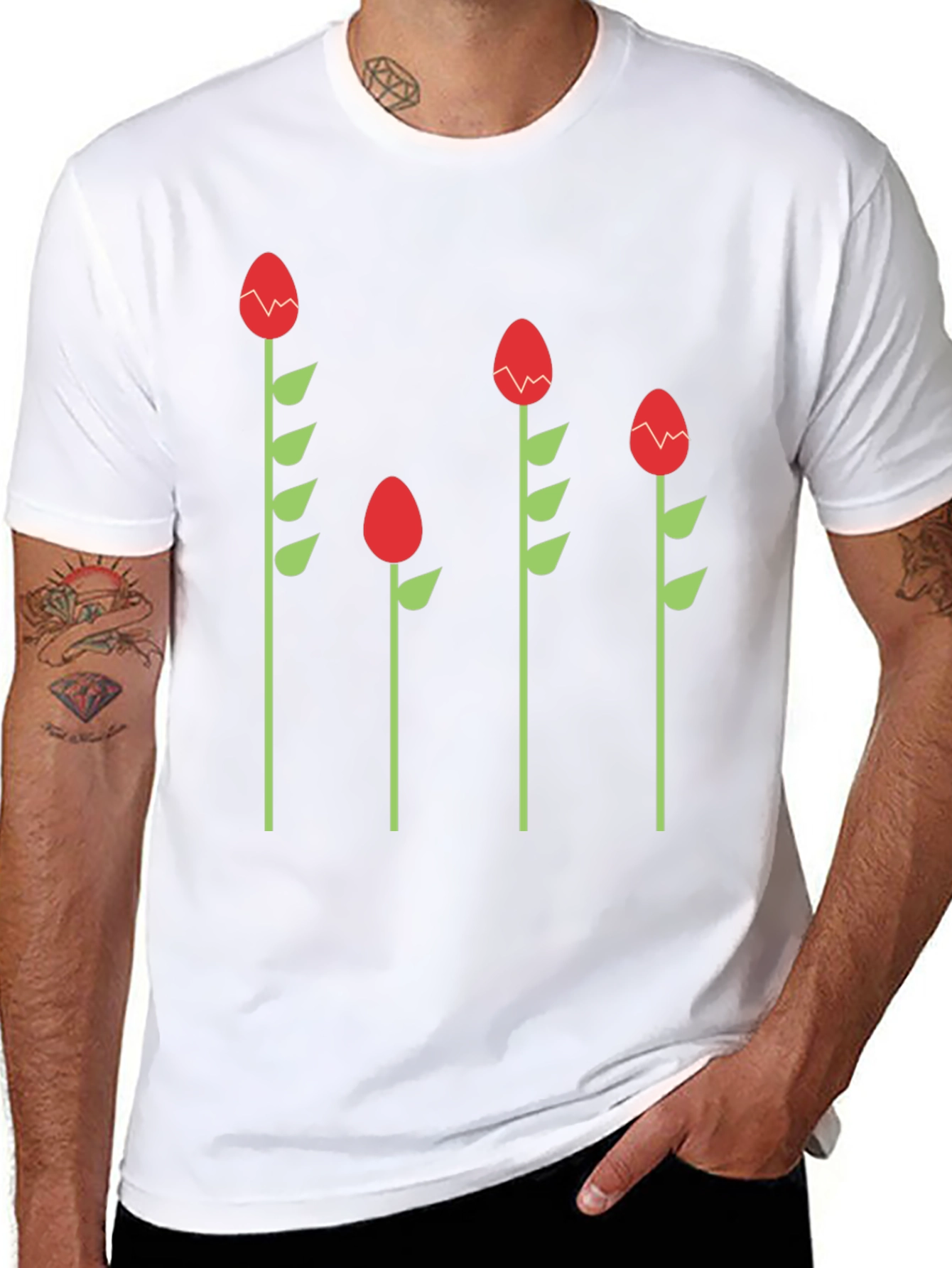 Funky Floral Graphic Tee - Quirky Style!