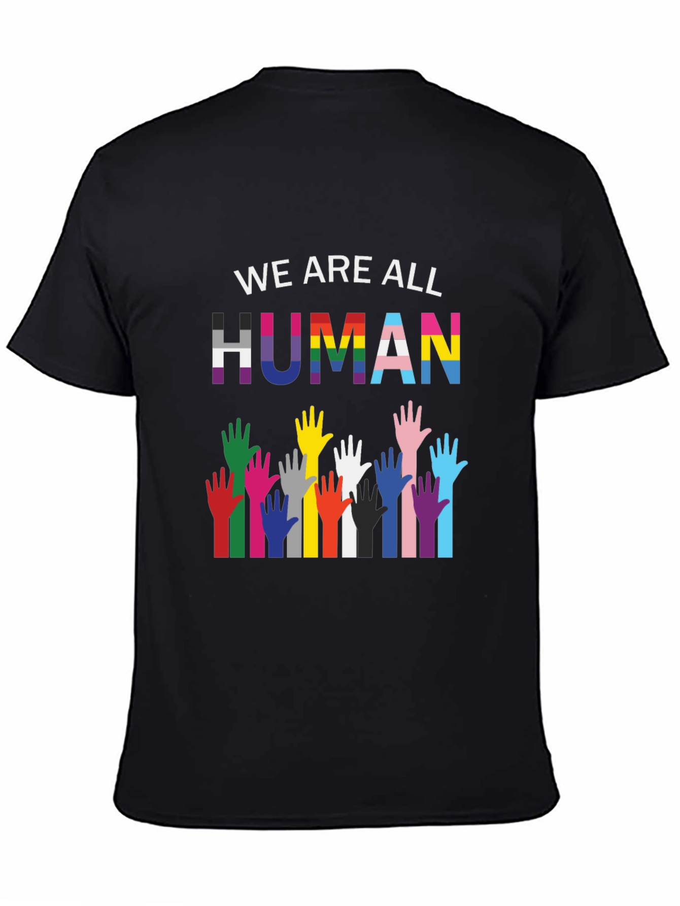 Equality Black T-Shirt - We Are All Human
