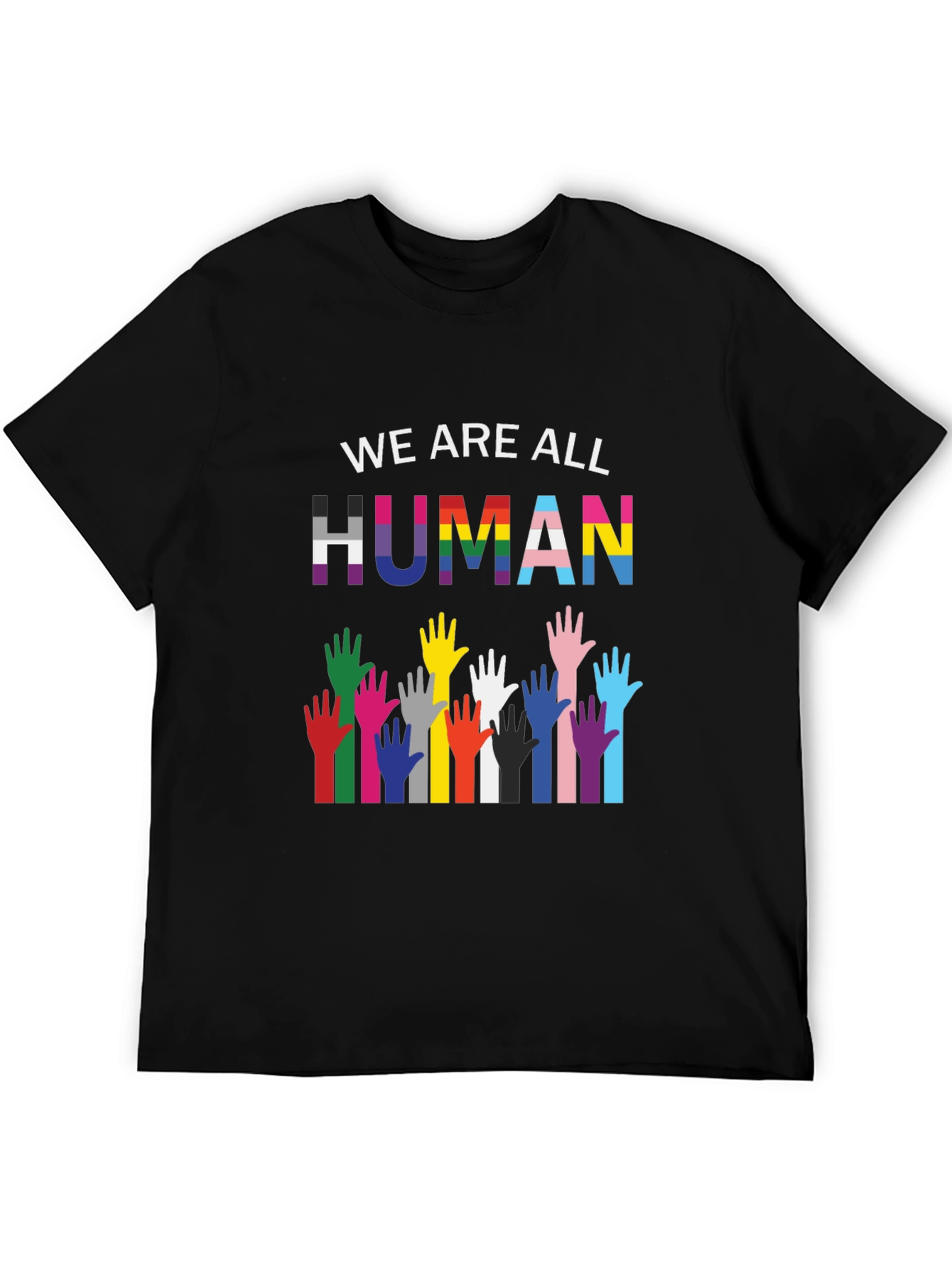 Equality Black T-Shirt - We Are All Human