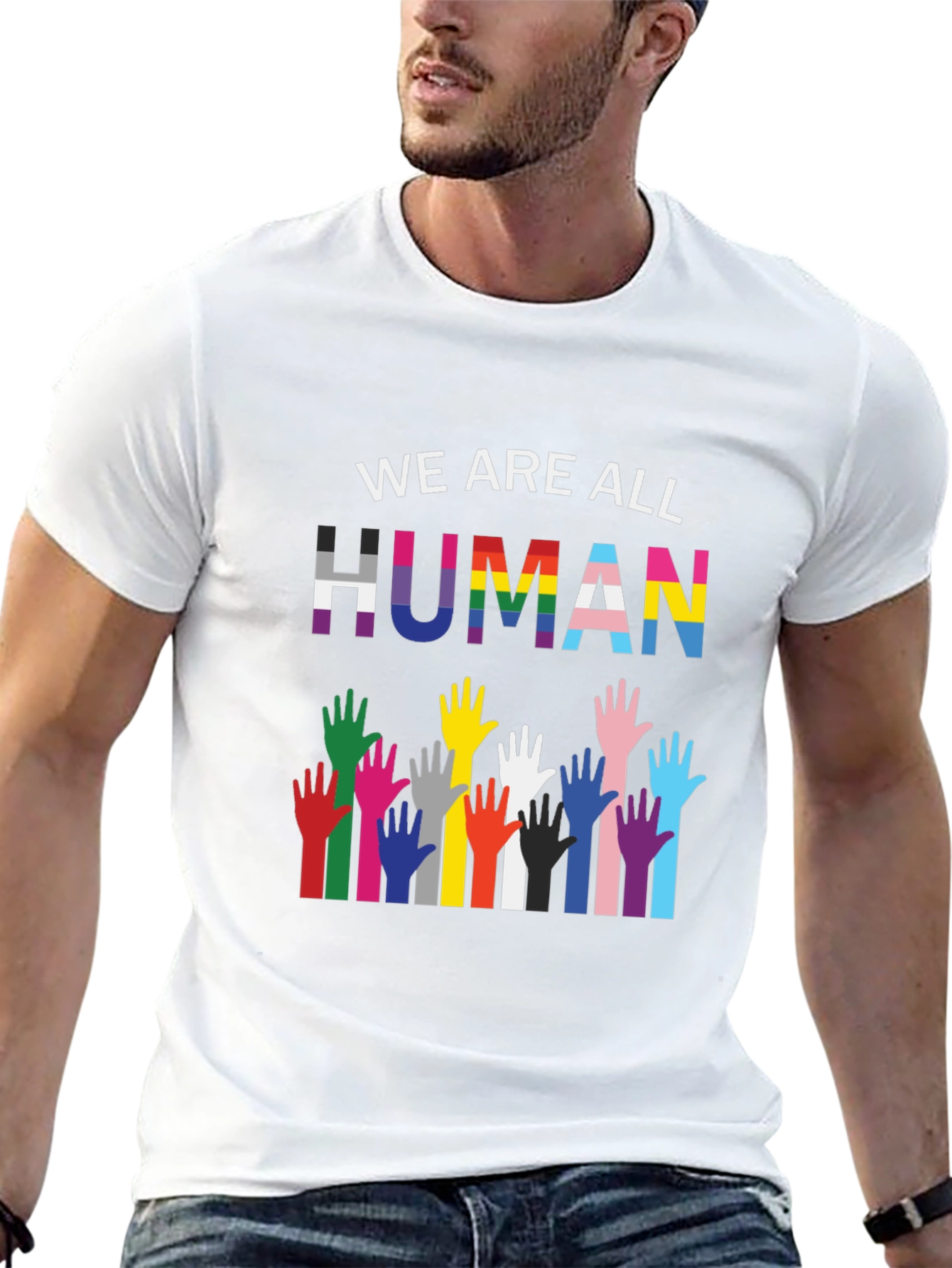 Equality Black T-Shirt - We Are All Human