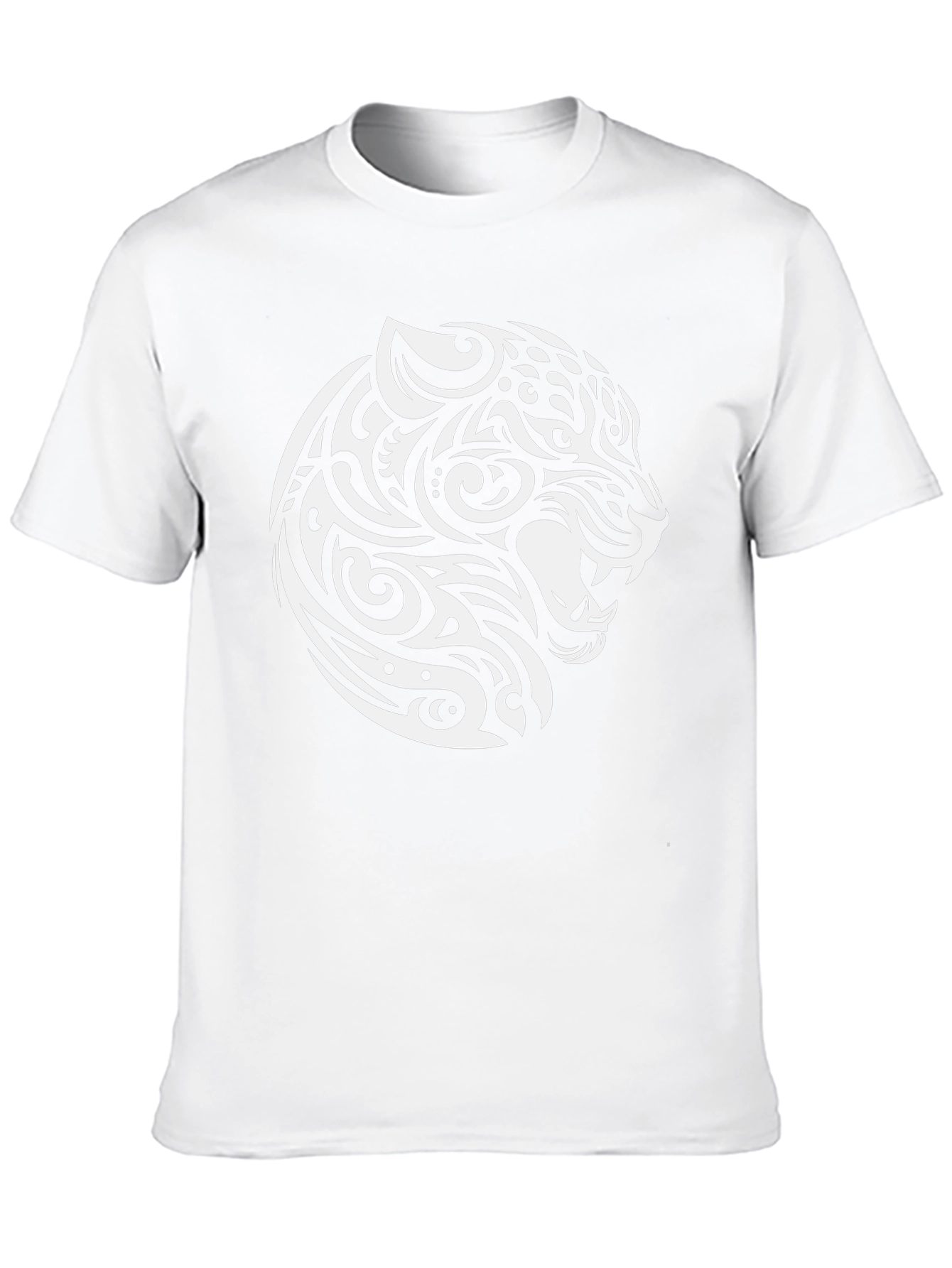 Tribal Jaguar Print Black T-Shirt