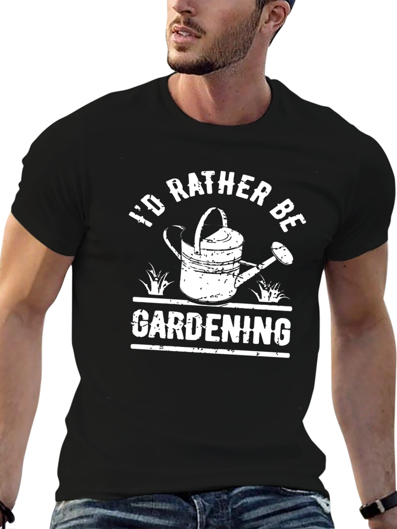 Gardening T-Shirt - Id Rather Be Gardening Design