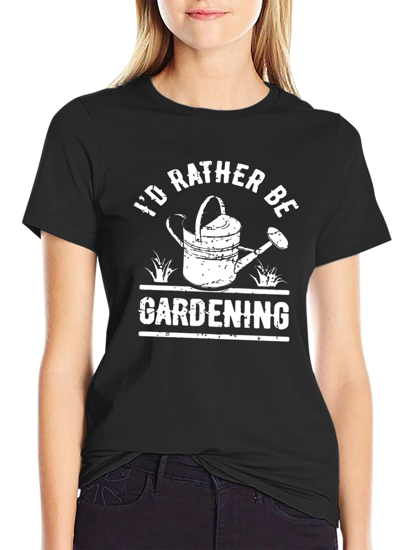 Gardening T-Shirt - Id Rather Be Gardening Design