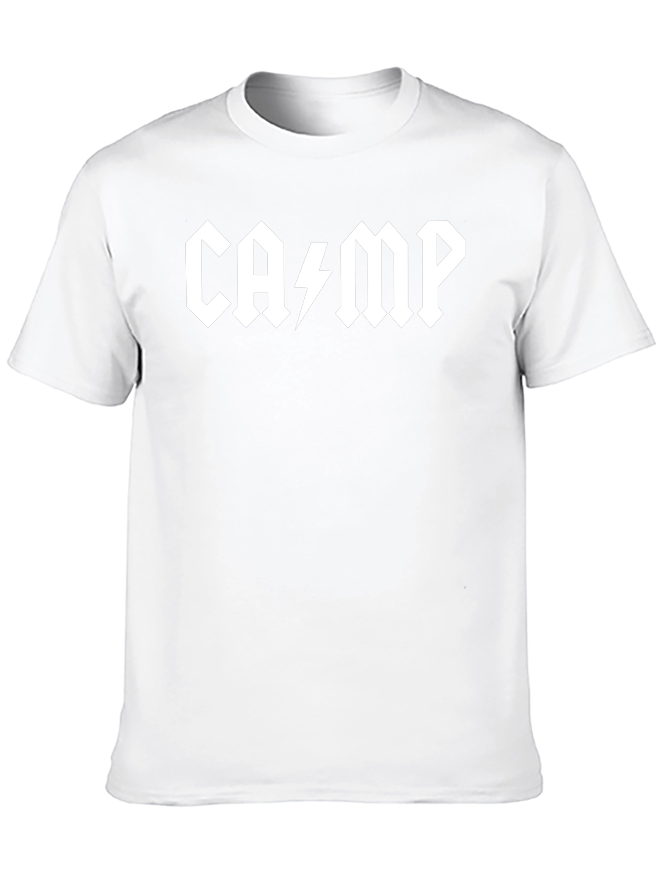 Camp AC/DC Style Black Graphic T-Shirt