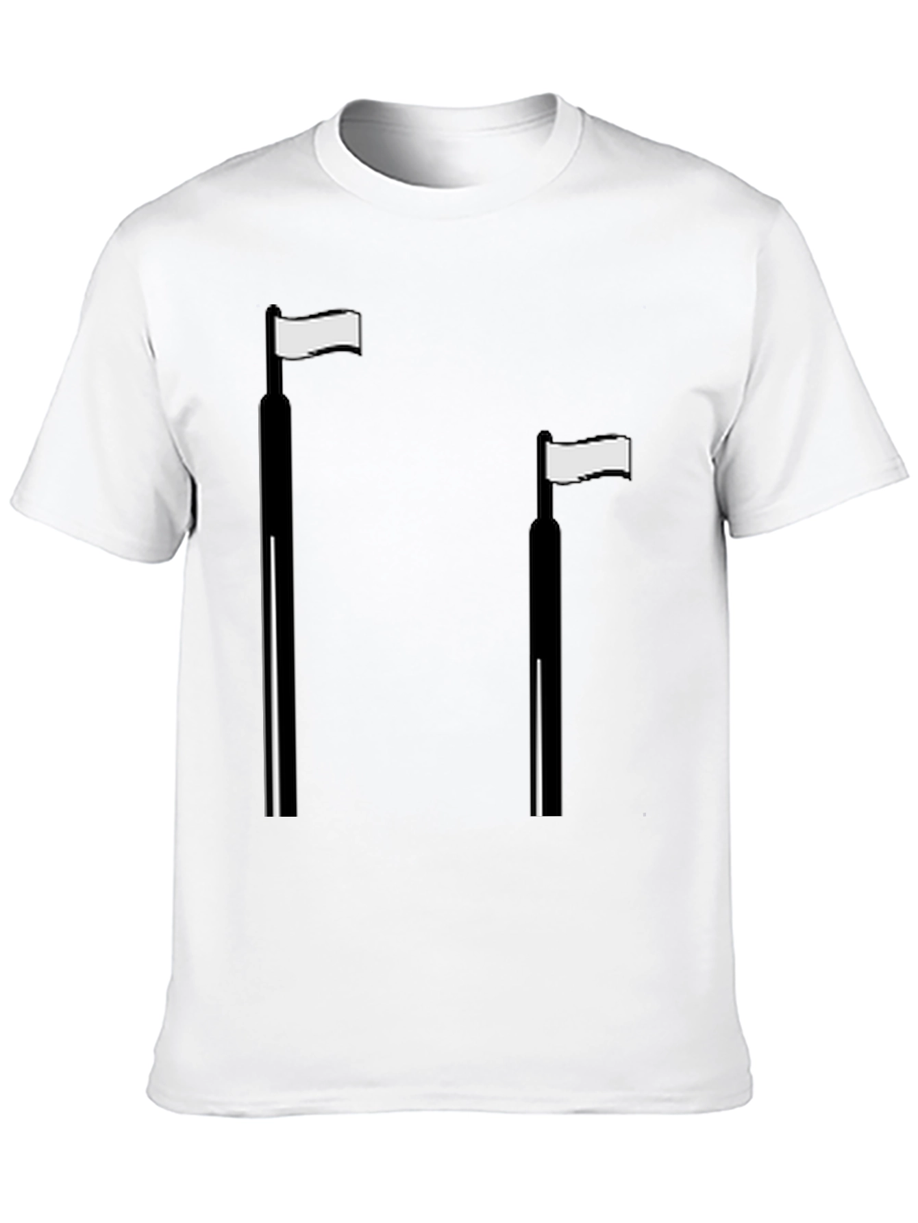 Minimalist Flag T-Shirt - Casual Style