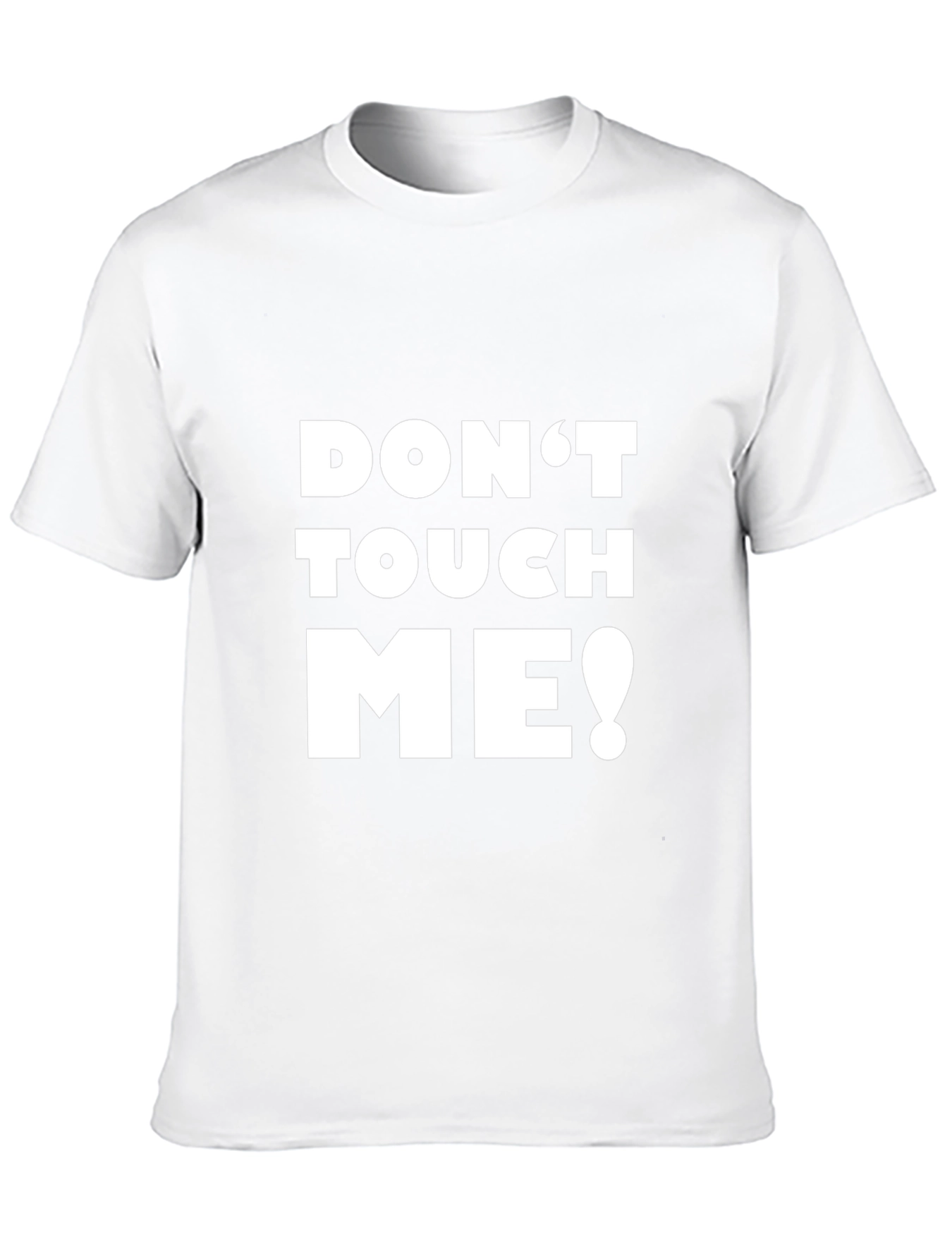 Dont Touch Me Graphic Tee - Black Crew Neck