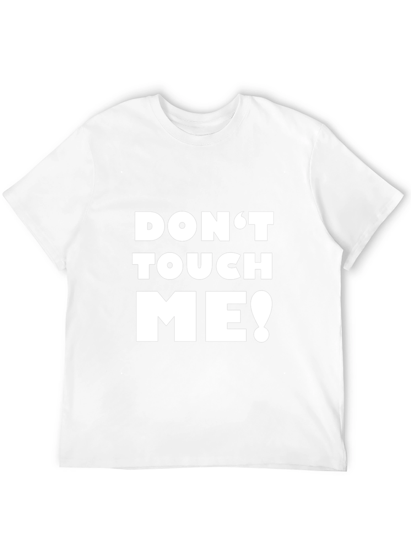Dont Touch Me Graphic Tee - Black Crew Neck