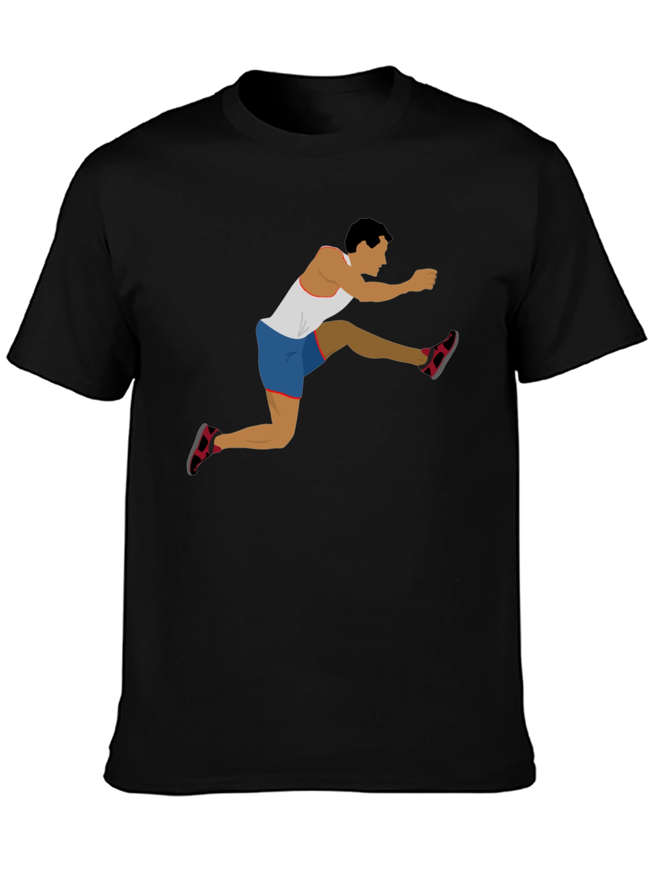 Graphic Tee - Hurdler Design Black