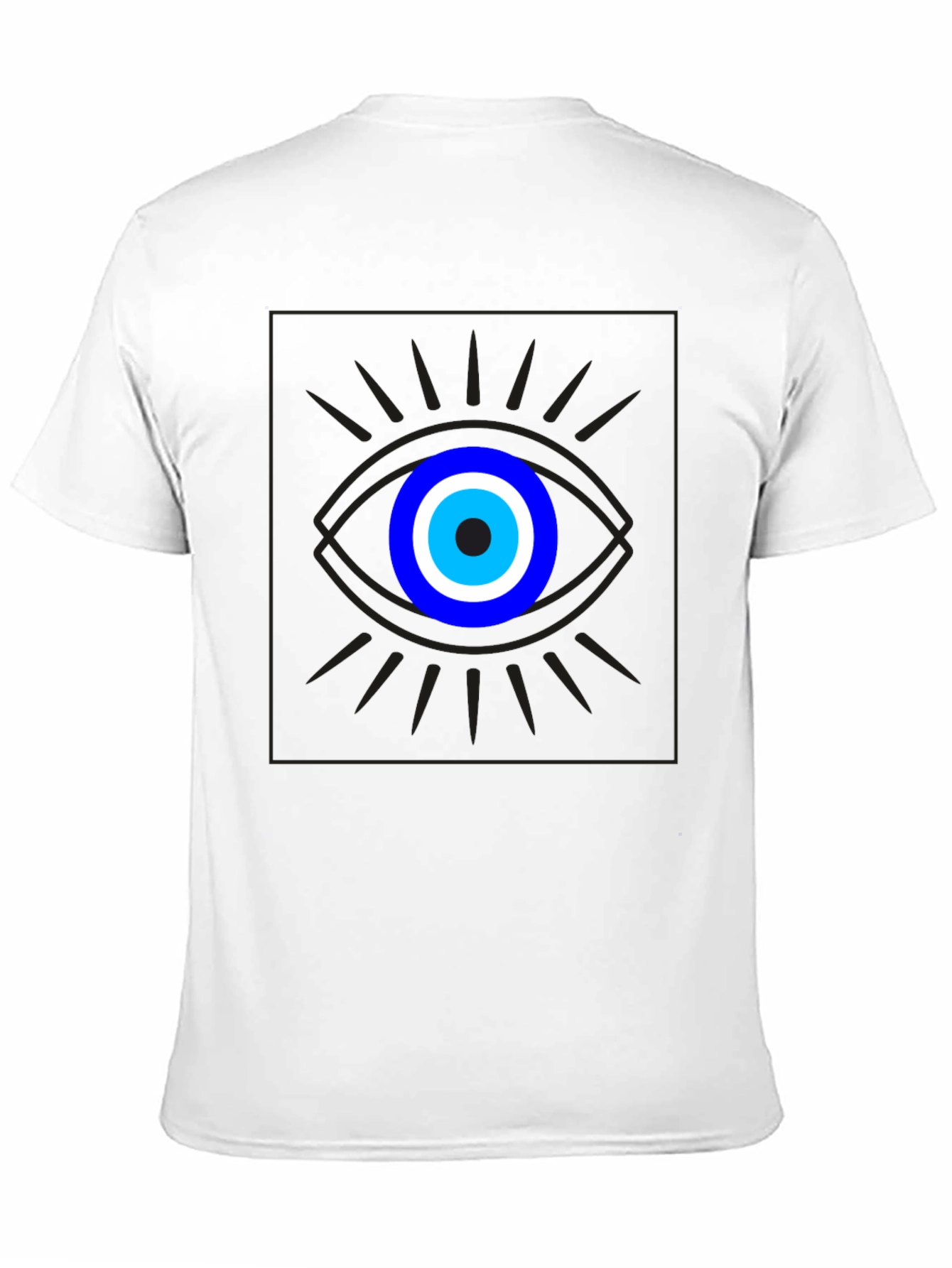 Evil Eye Graphic Tee - Unisex Black Cotton T-Shirt