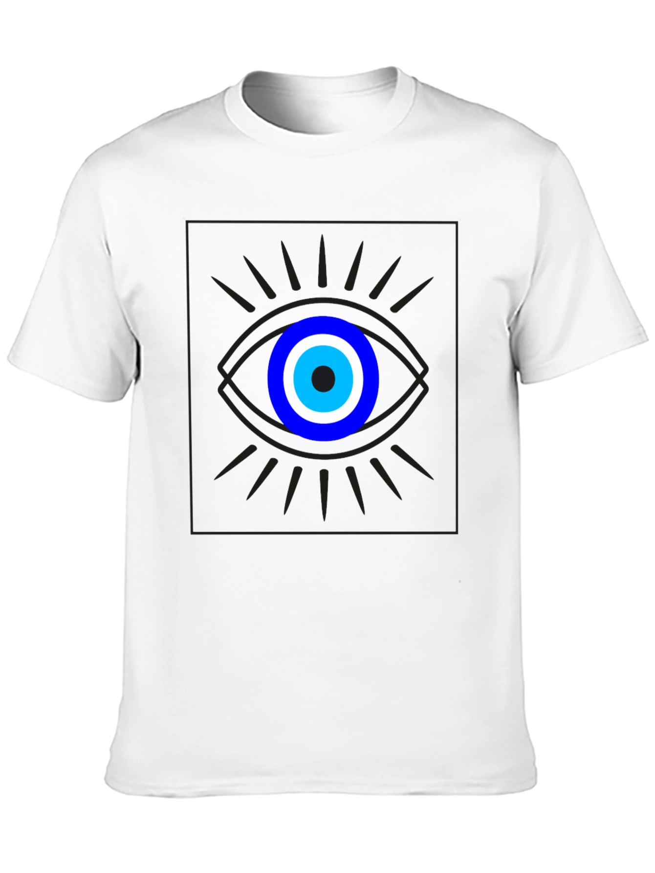 Evil Eye Graphic Tee - Unisex Black Cotton T-Shirt
