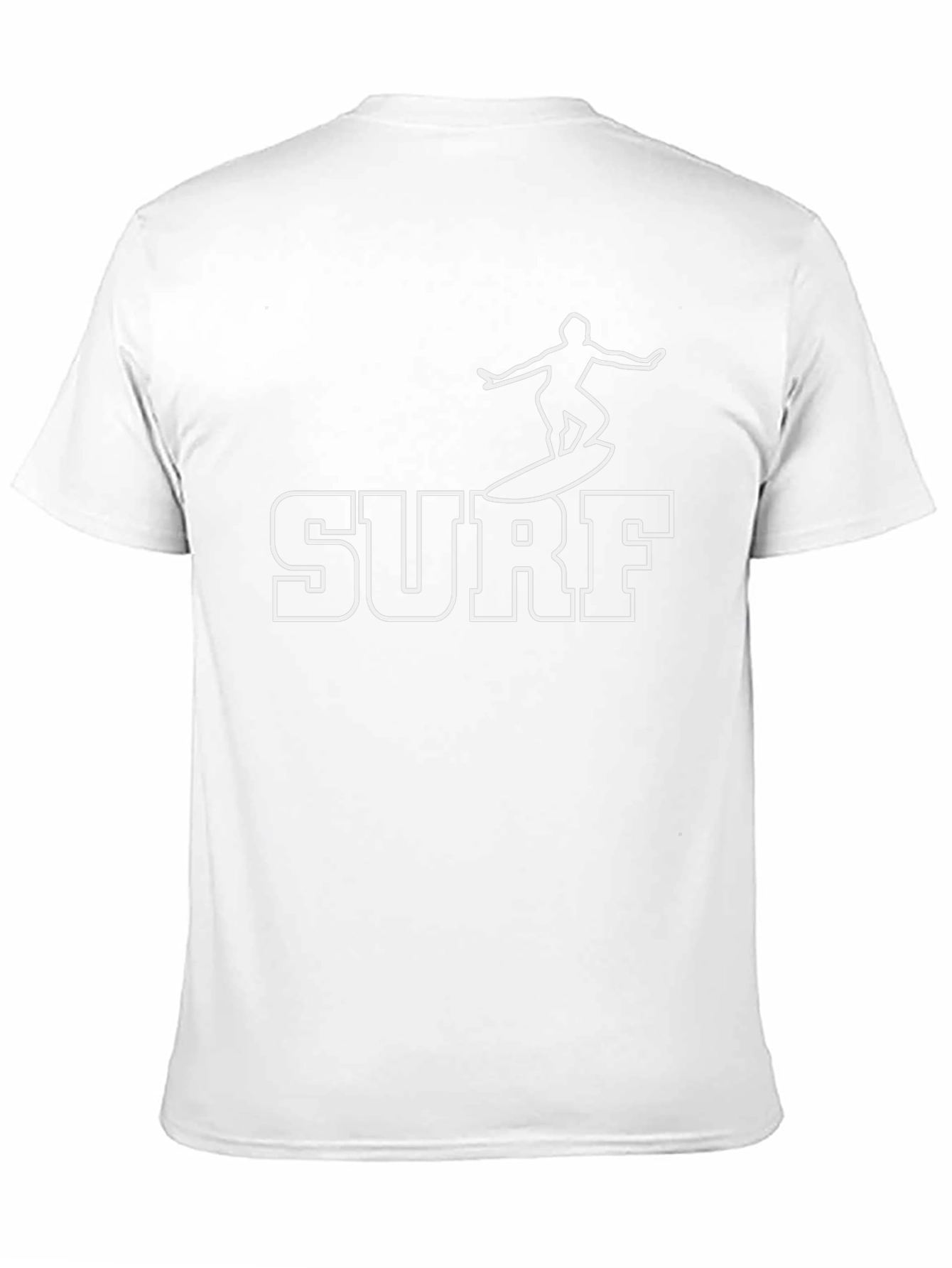 Surf T-Shirt - Black Tee with Surfer Graphic