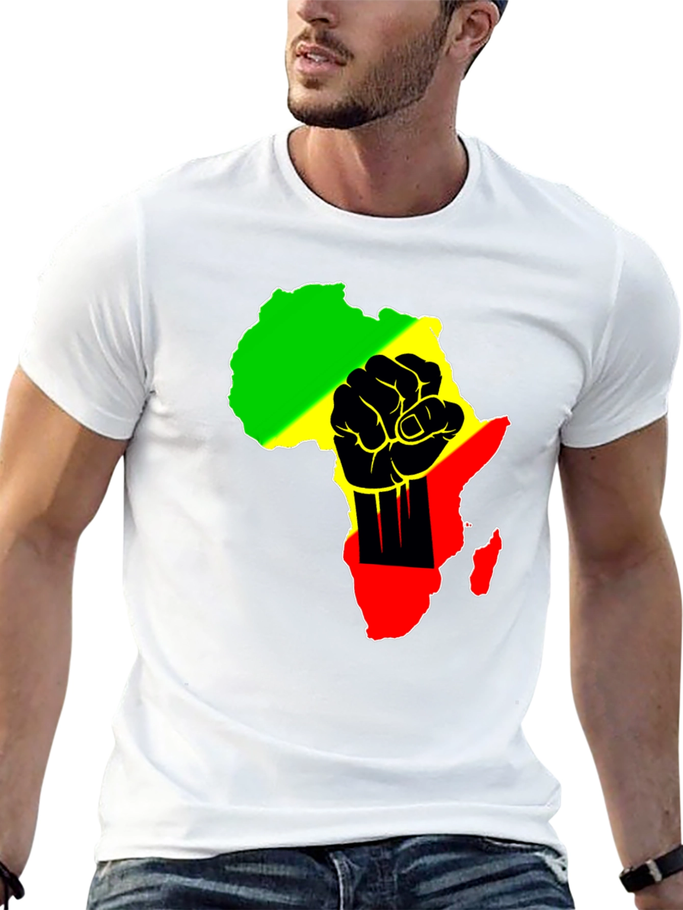 Pan African Fist T-Shirt - Black Pride