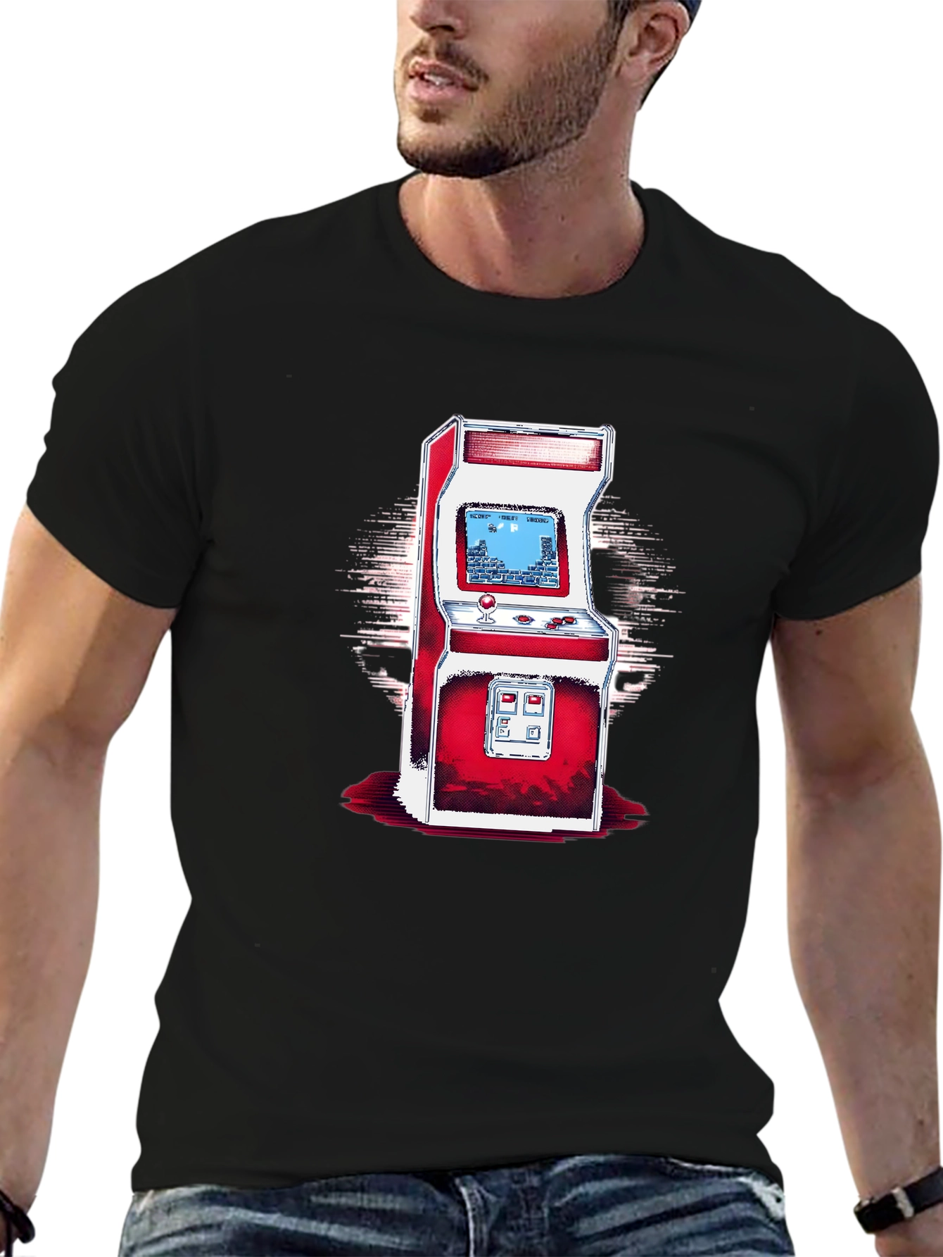 Retro Arcade Game Graphic T-Shirt