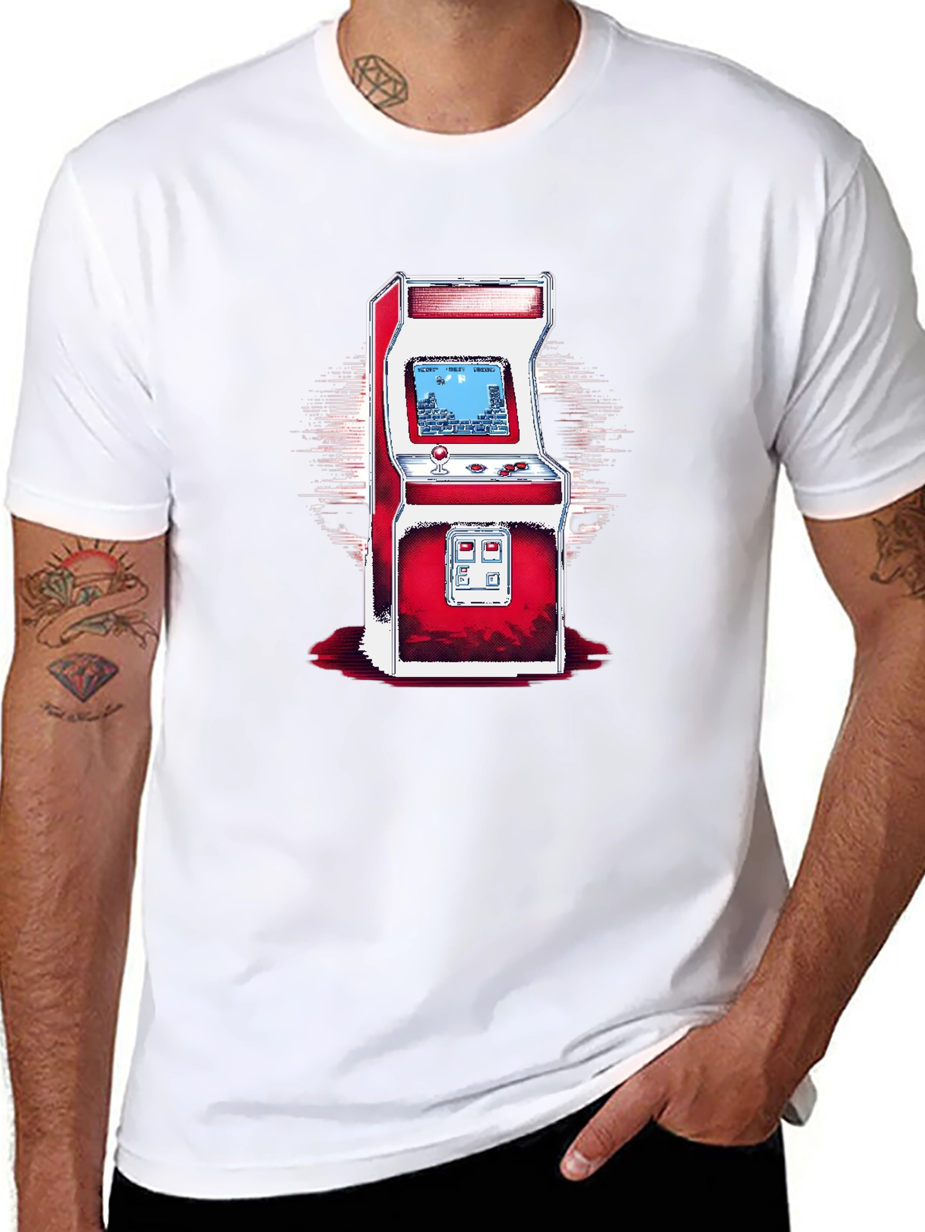 Retro Arcade Game Graphic T-Shirt