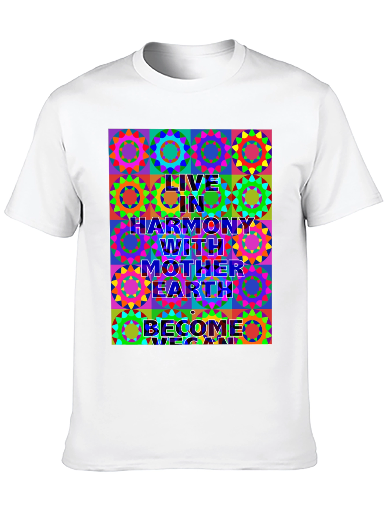 Live in Harmony T-Shirt - Vegan Earth Design