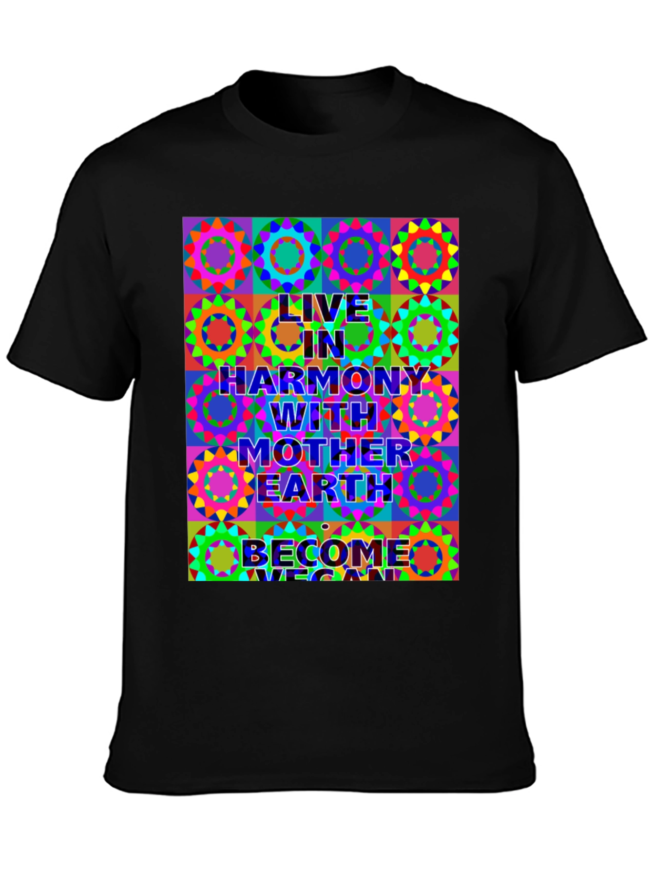 Live in Harmony T-Shirt - Vegan Earth Design