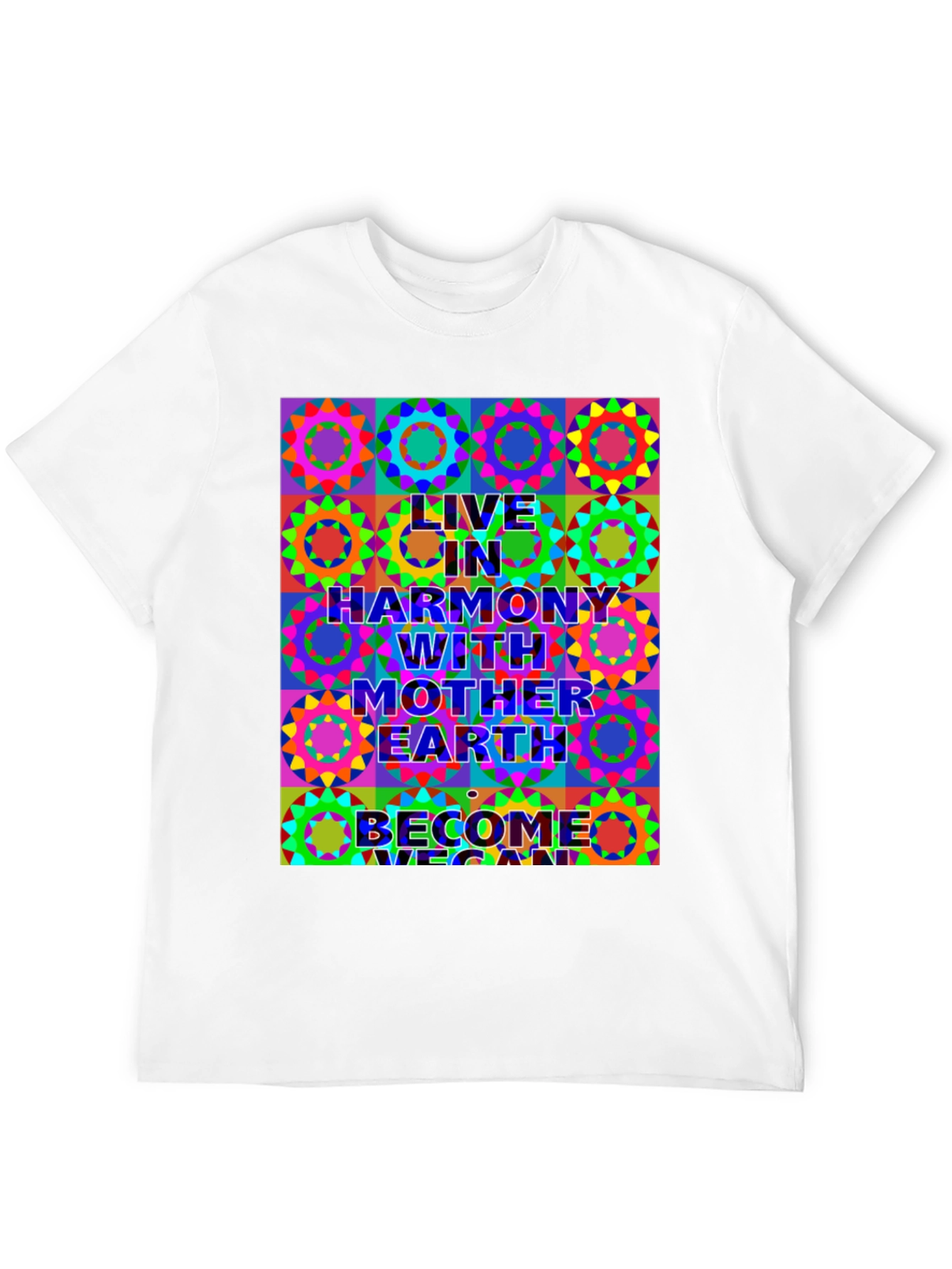 Live in Harmony T-Shirt - Vegan Earth Design