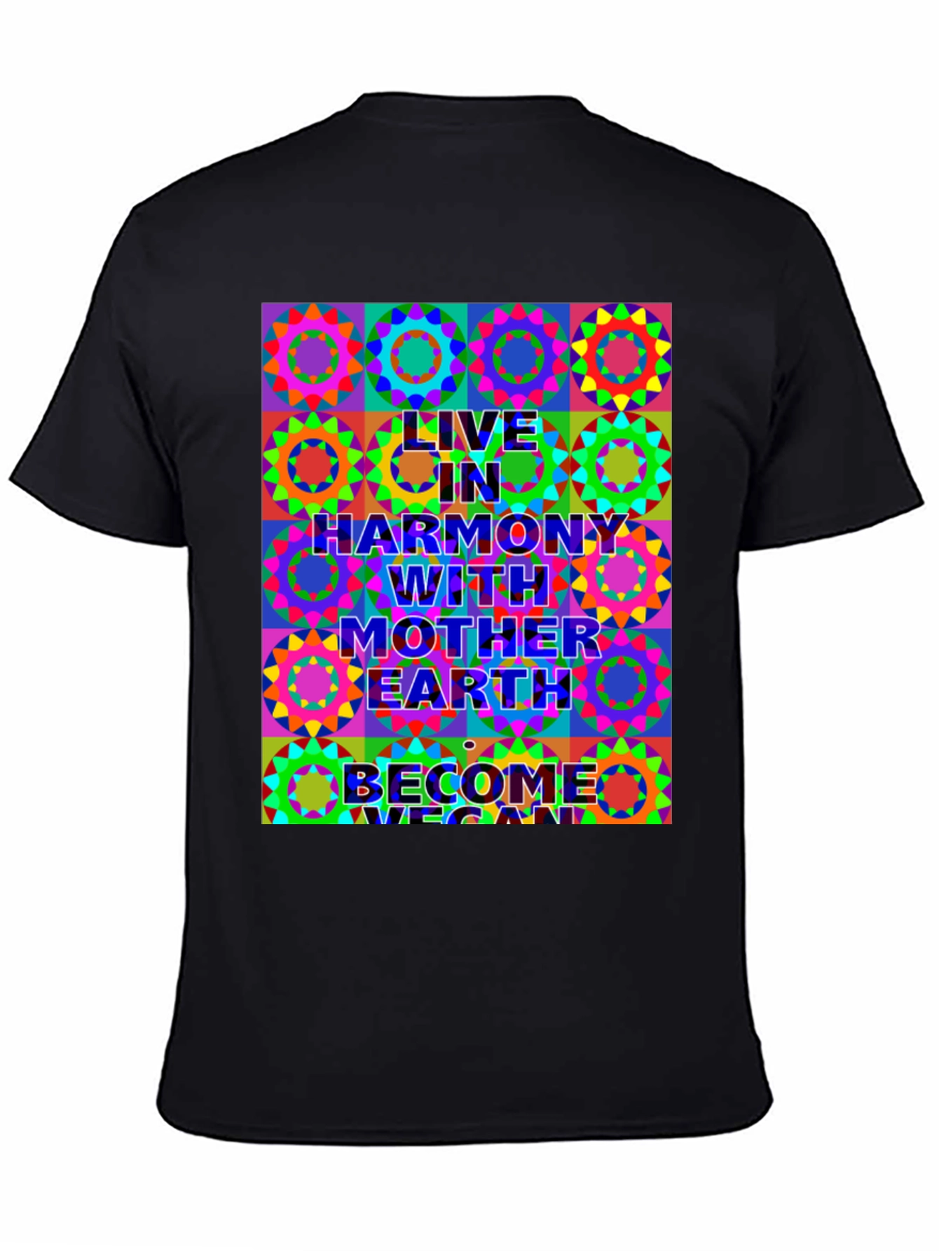 Live in Harmony T-Shirt - Vegan Earth Design
