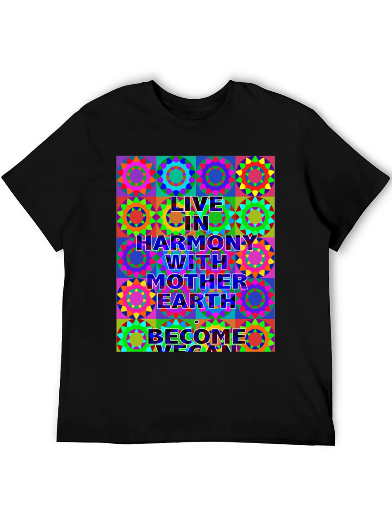 Live in Harmony T-Shirt - Vegan Earth Design
