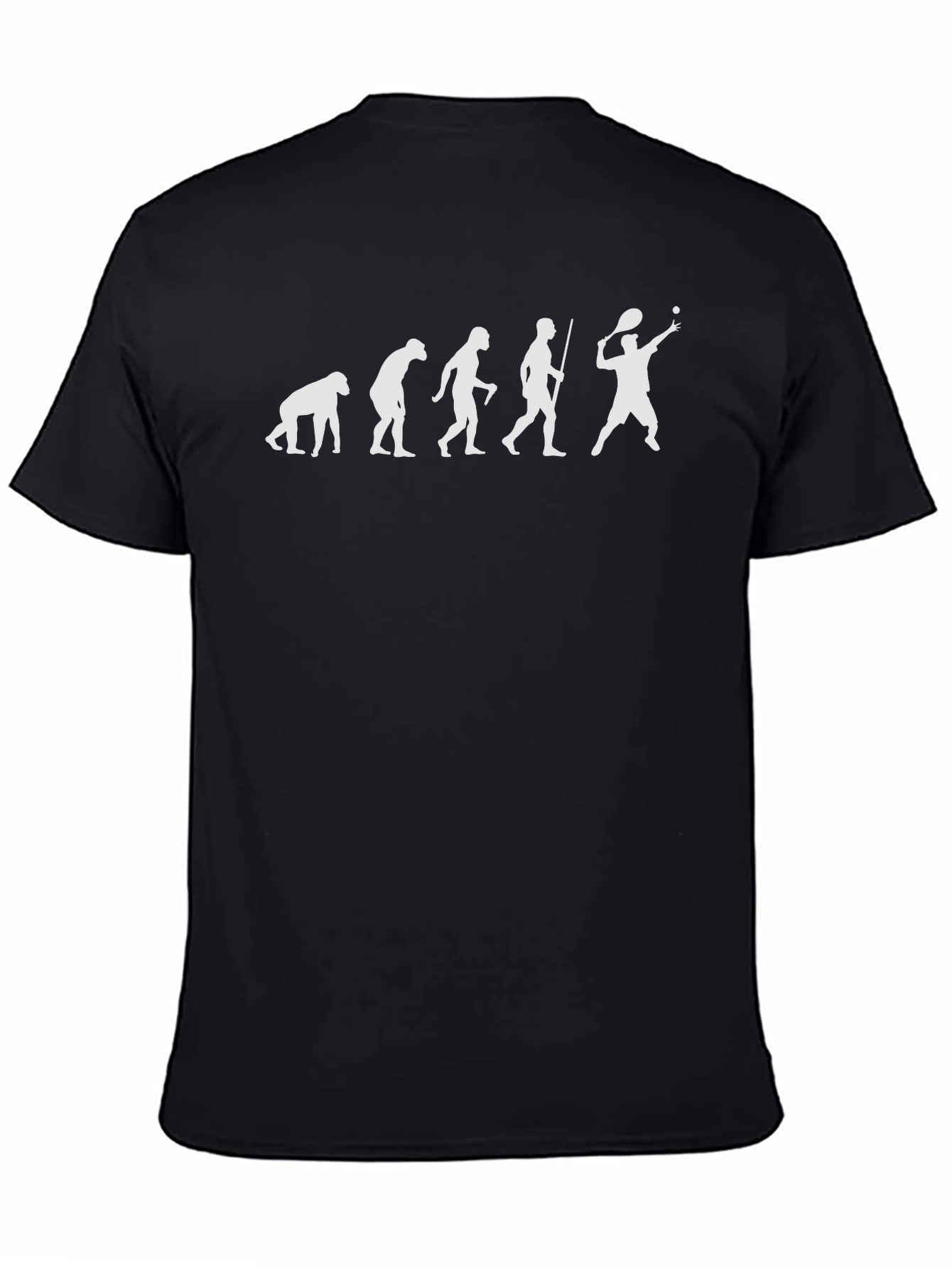 Evolution of Tennis Black T-Shirt