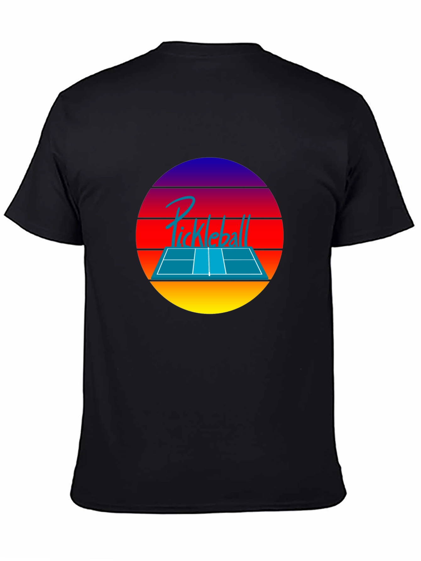 Retro Pickleball Sunset T-Shirt