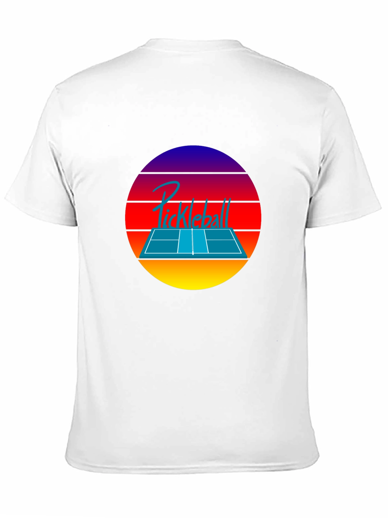 Retro Pickleball Sunset T-Shirt