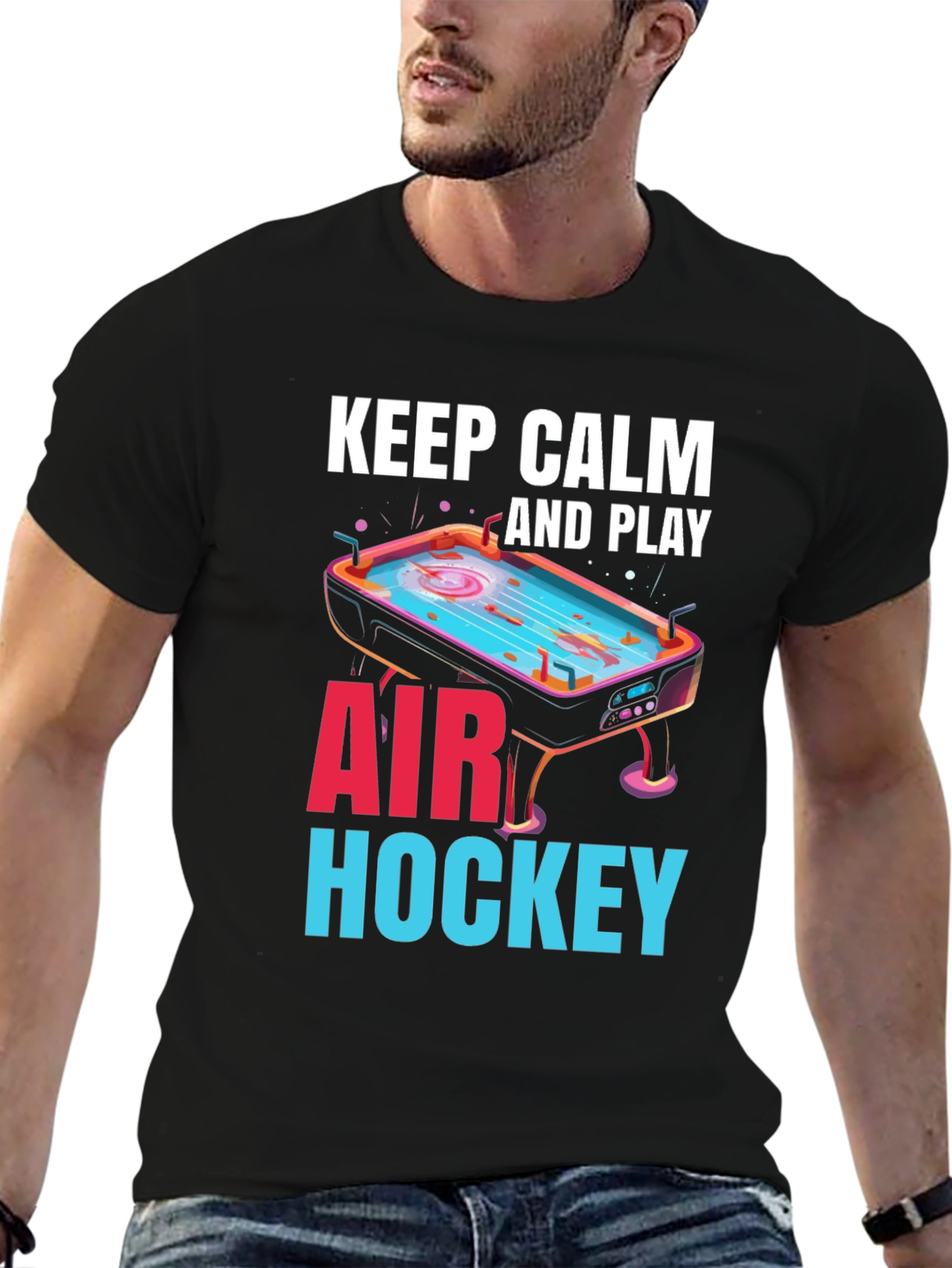 Keep Calm and Play Air Hockey T-Shirt