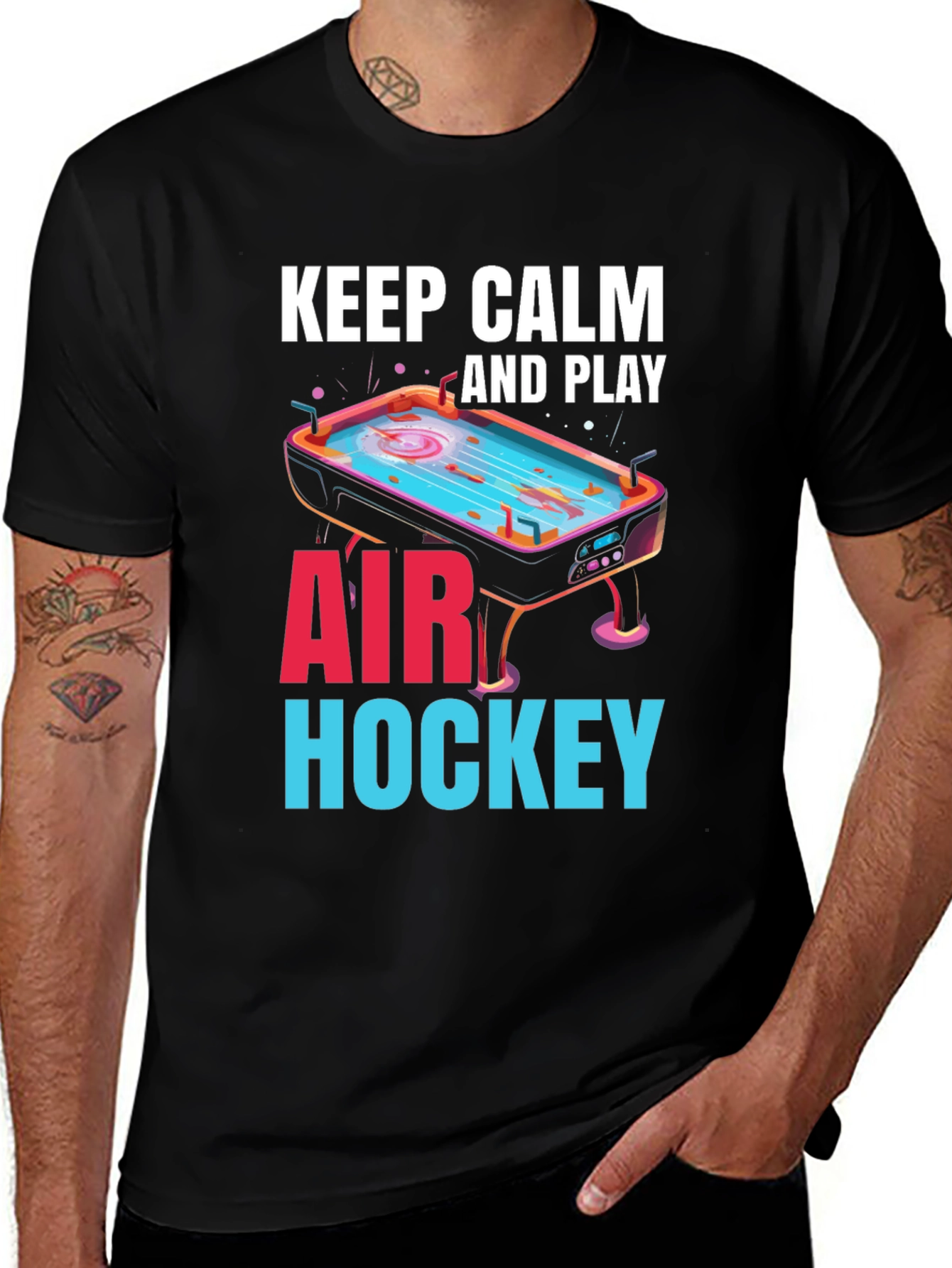 Keep Calm and Play Air Hockey T-Shirt