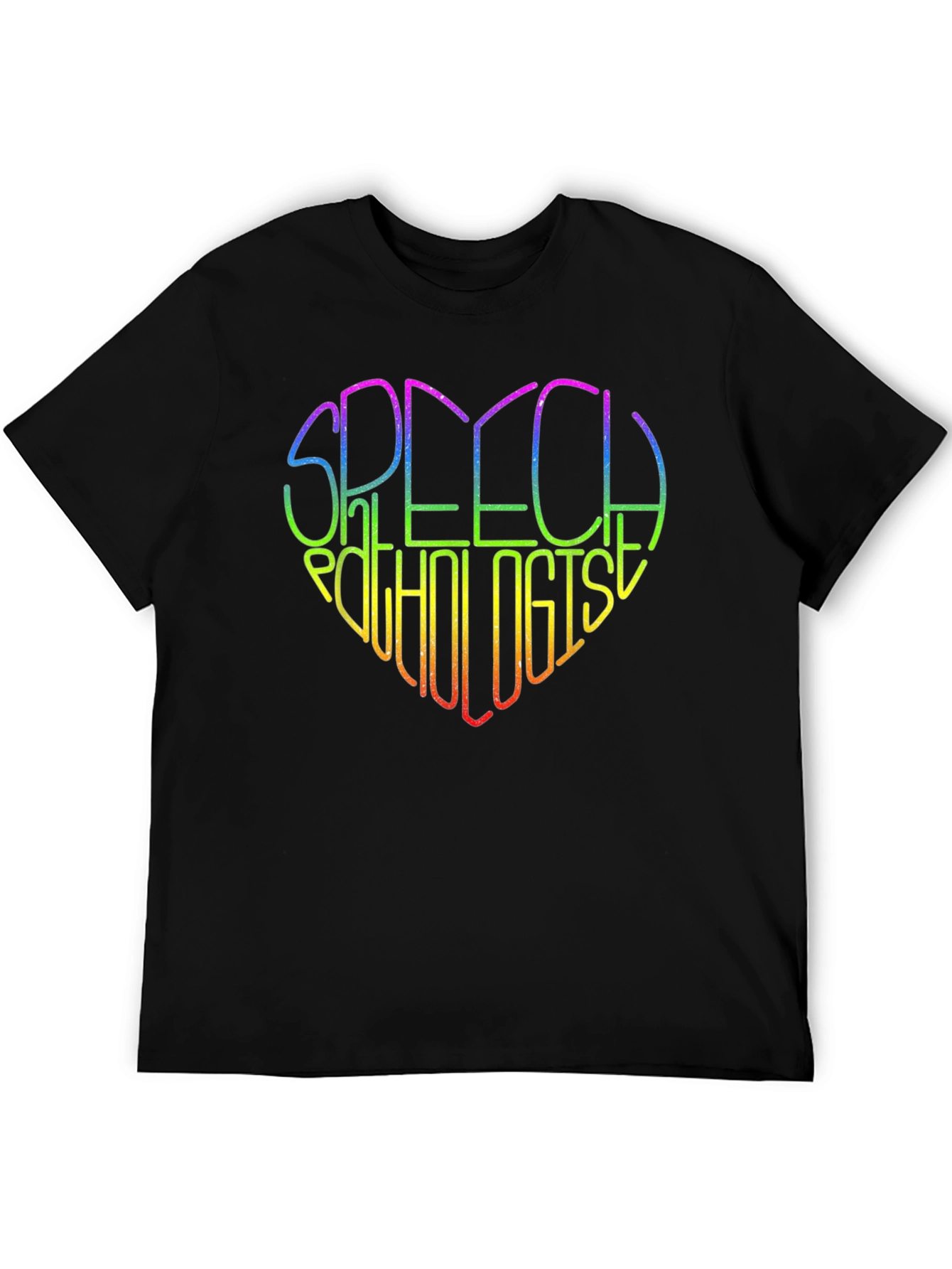 Rainbow Speech Pathologist Heart T-Shirt