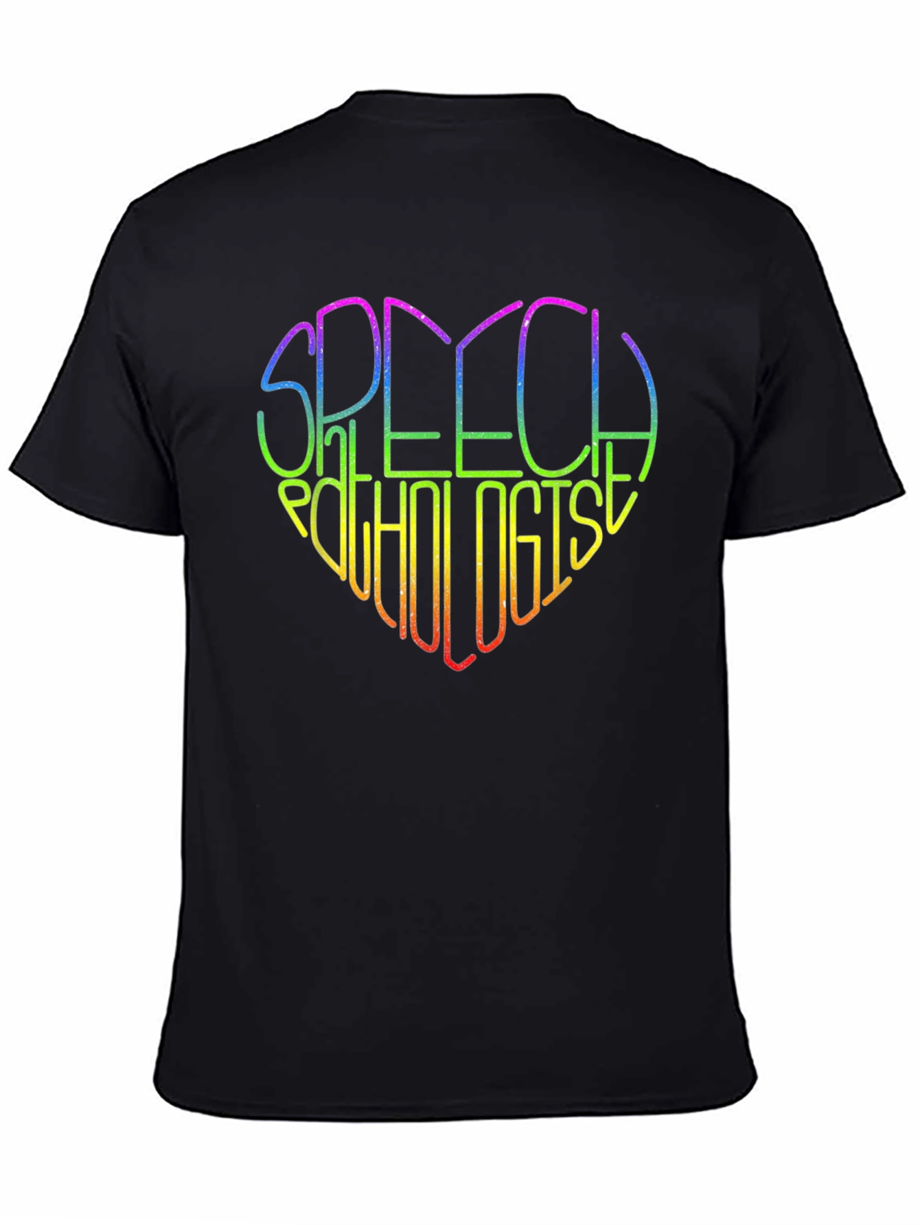 Rainbow Speech Pathologist Heart T-Shirt