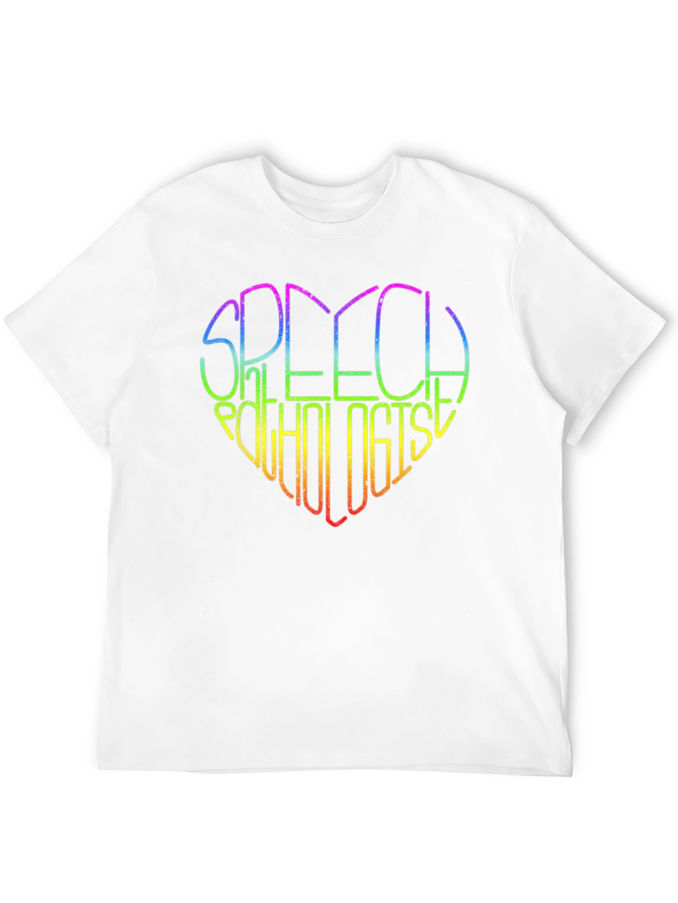 Rainbow Speech Pathologist Heart T-Shirt