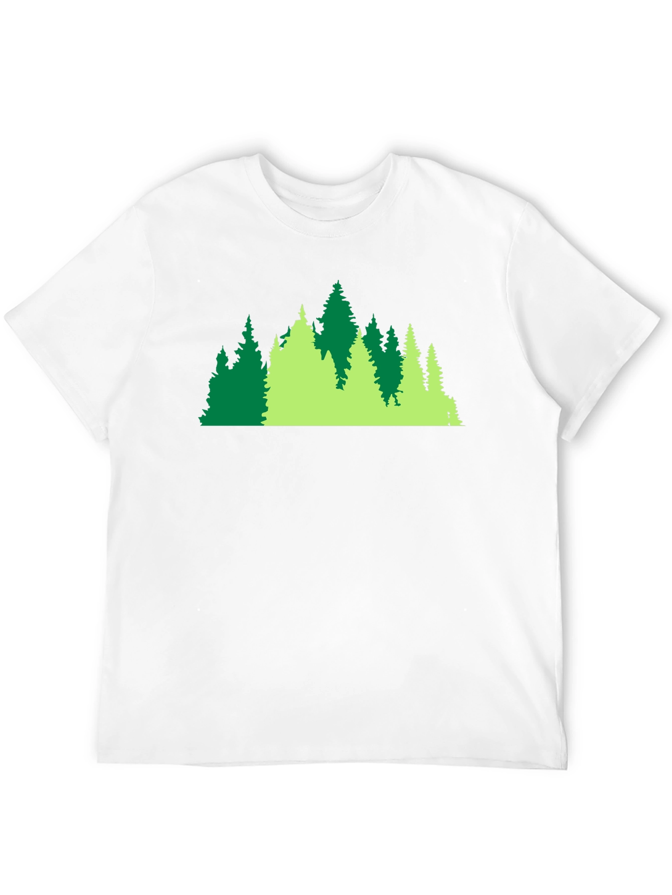 Evergreen Forest Graphic Black Tee