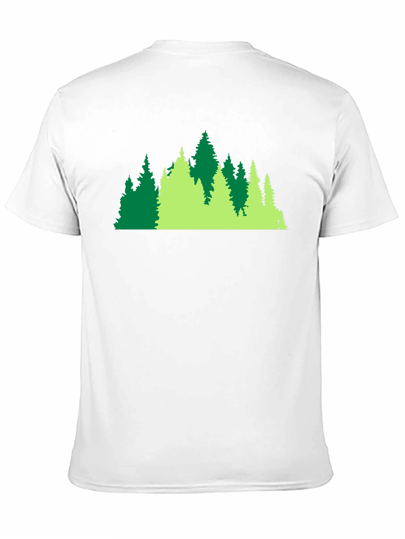 Evergreen Forest Graphic Black Tee