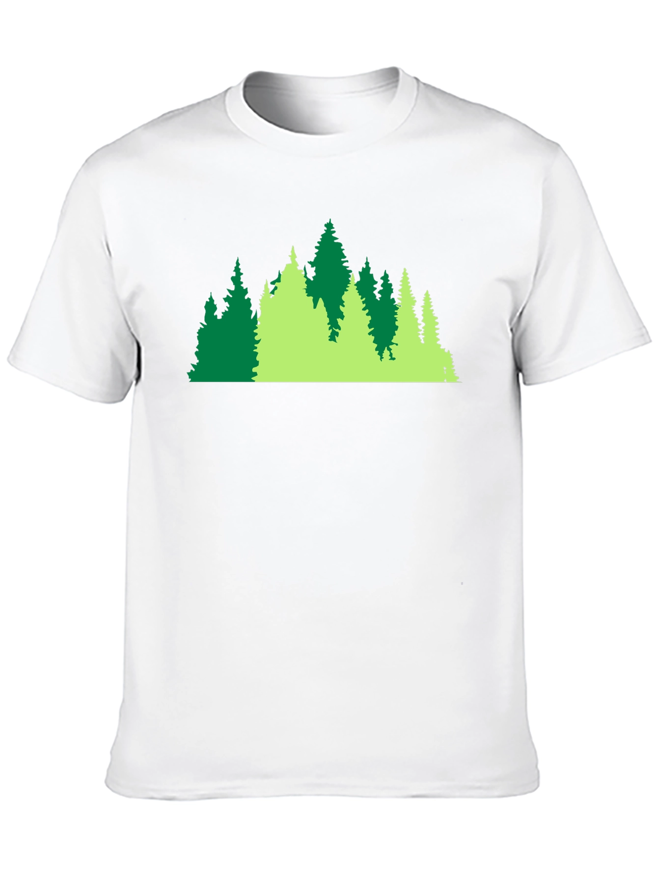 Evergreen Forest Graphic Black Tee