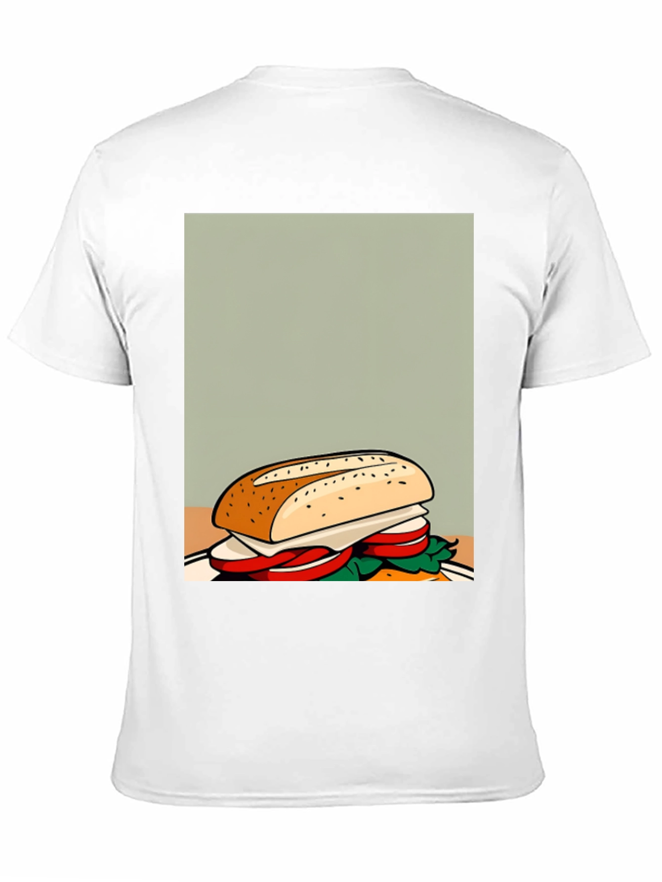 Sandwich Graphic Tee - Unisex Casual Black T-Shirt