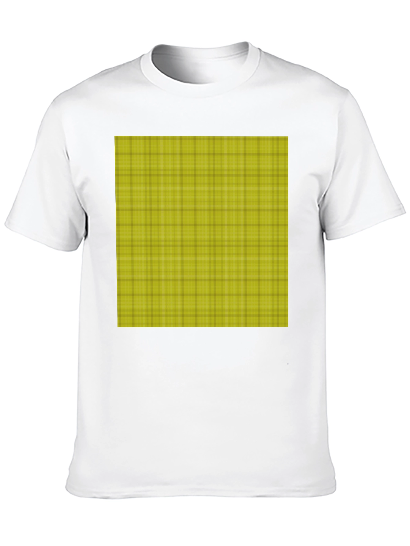 Plaid Graphic Tee - Casual Black T-Shirt