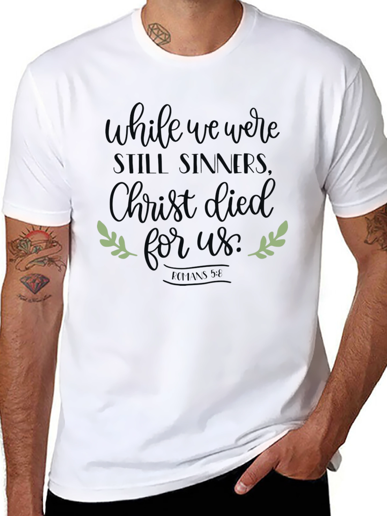 While We Were Still Sinners Christian Tee