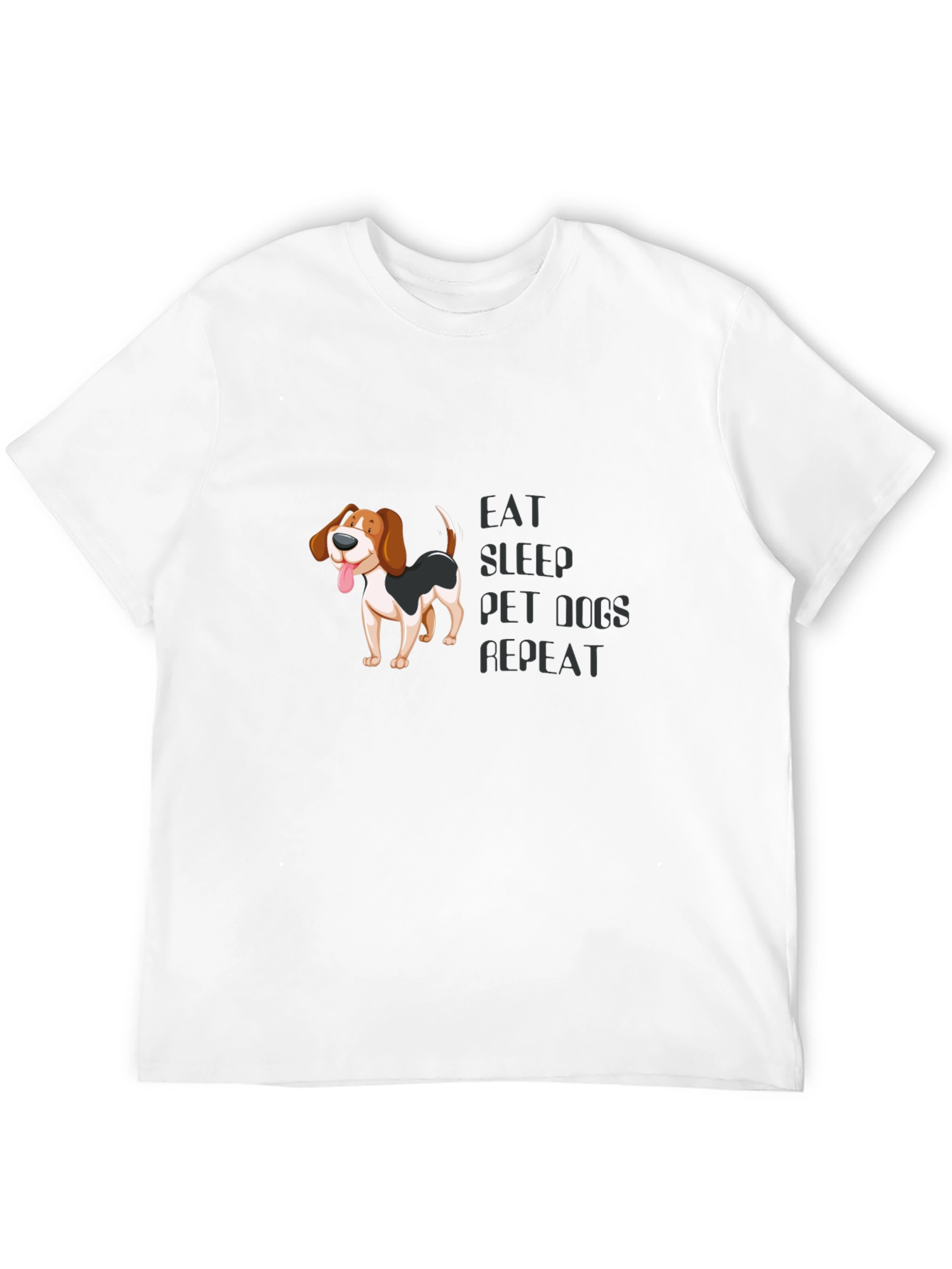 Eat Sleep Pet Dogs Repeat T-Shirt