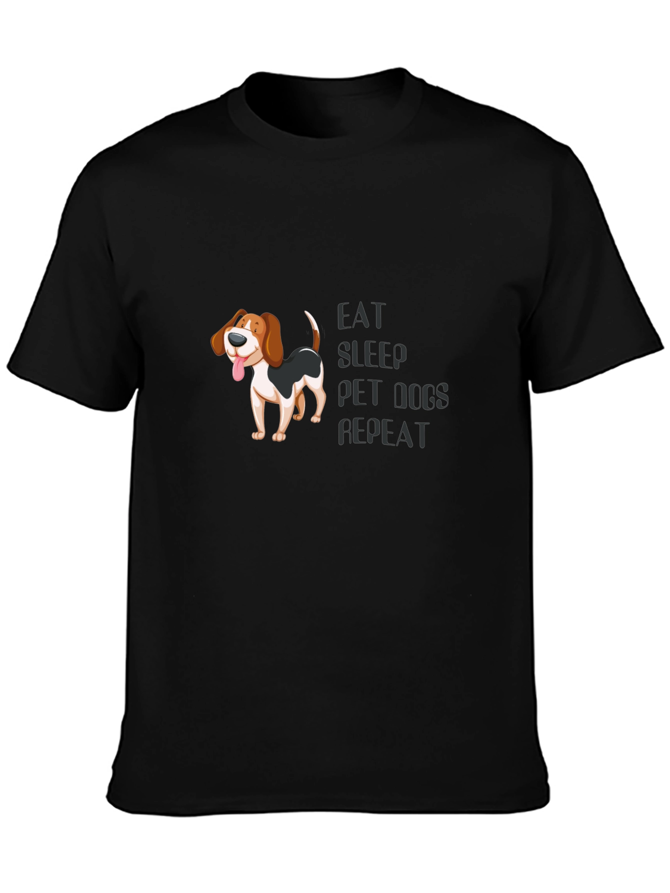 Eat Sleep Pet Dogs Repeat T-Shirt