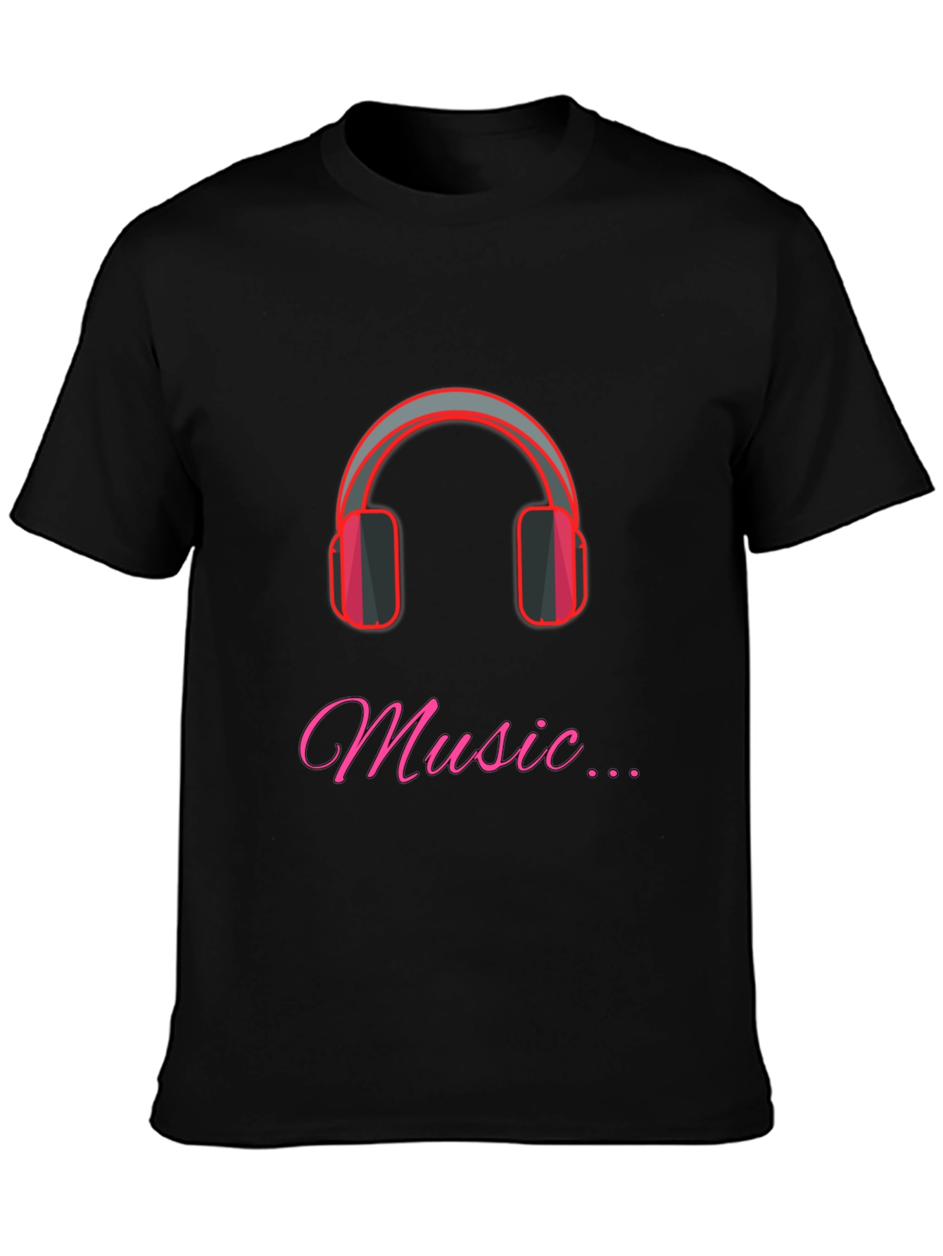Music Lovers T-Shirt - Headphones Graphic Tee