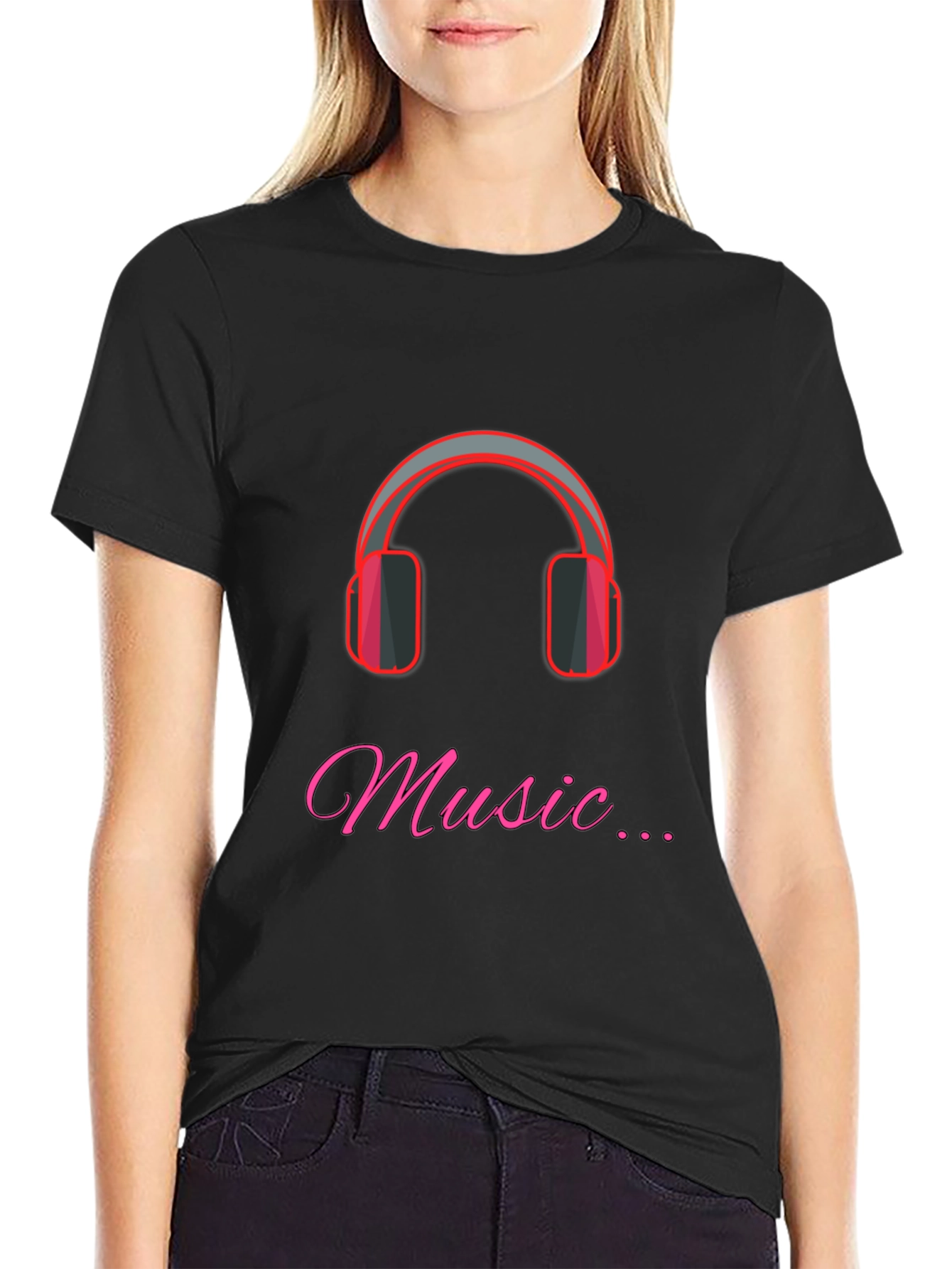 Music Lovers T-Shirt - Headphones Graphic Tee