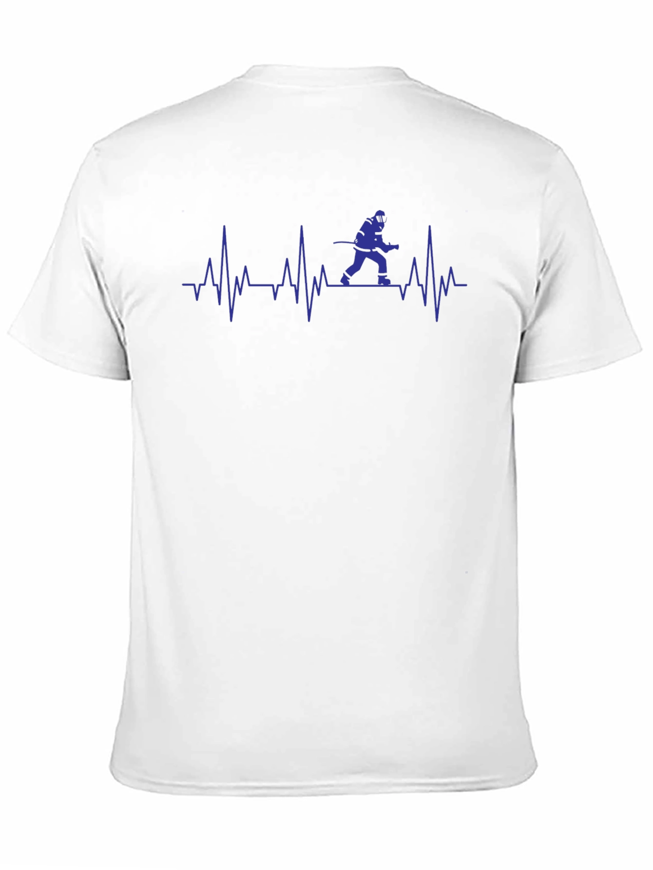 Firefighter Heartbeat Graphic Tee - Black