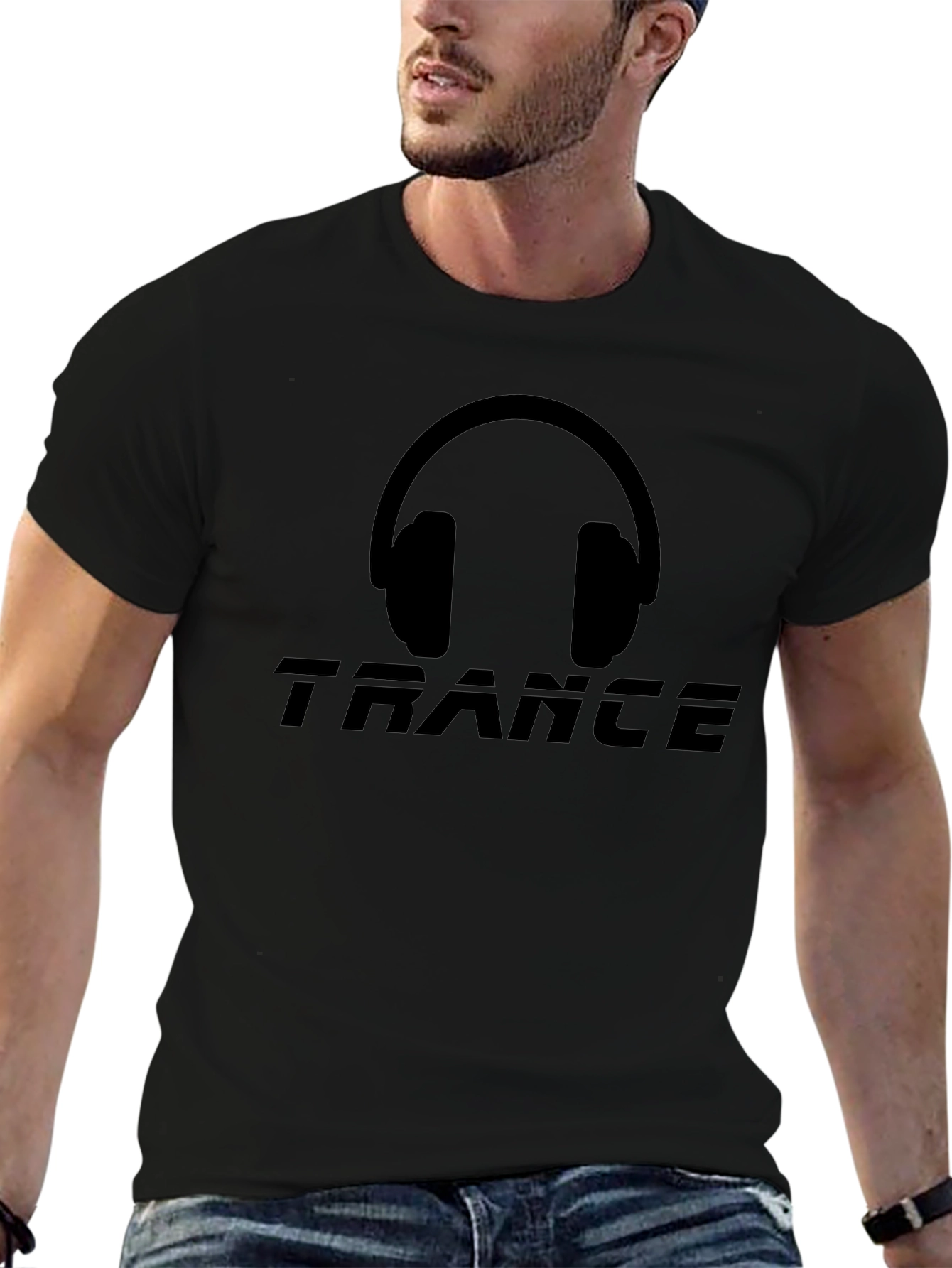 Trance Music Headphone Graphic T-Shirt