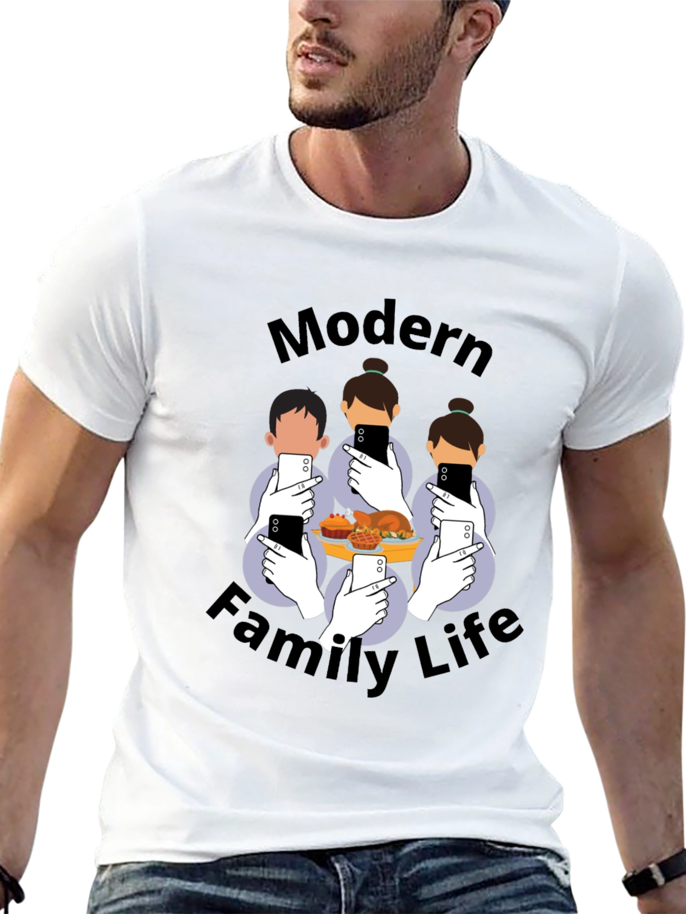 Modern Family Life T-Shirt - Social Media Thanksgiving Tee
