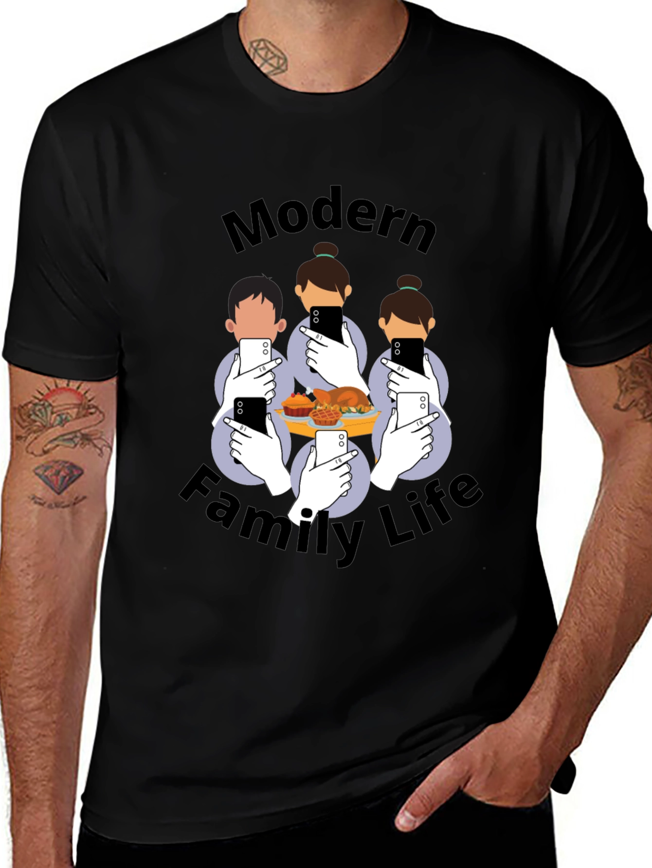 Modern Family Life T-Shirt - Social Media Thanksgiving Tee